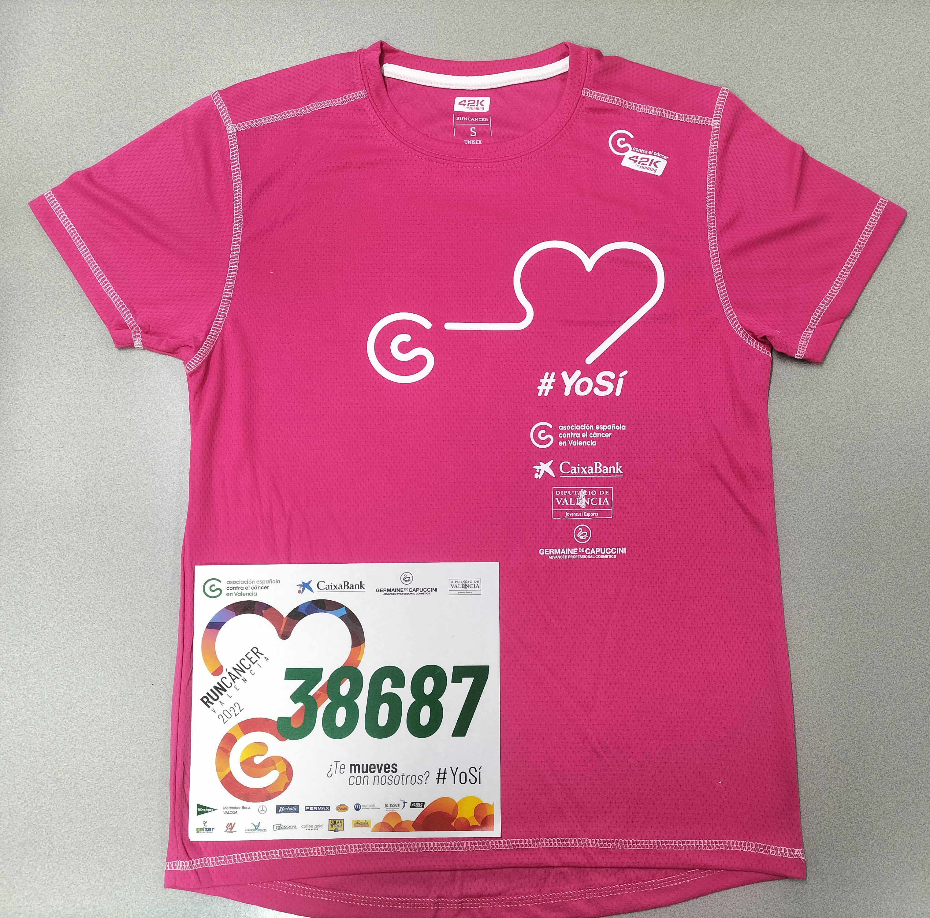 RunC&aacute;ncer 2022 Olocau - Camiseta y dorsal