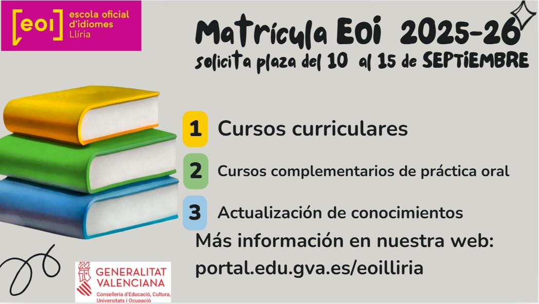 Matr&iacute;cula septiembre EOI