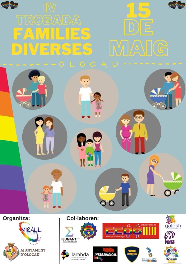 Cartel IV Encuentro Comarcal de Familias Diversas Olocau