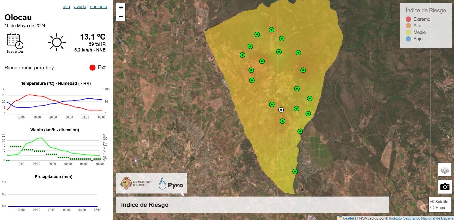 Riesgo incendios - 10 de mayo Olocau