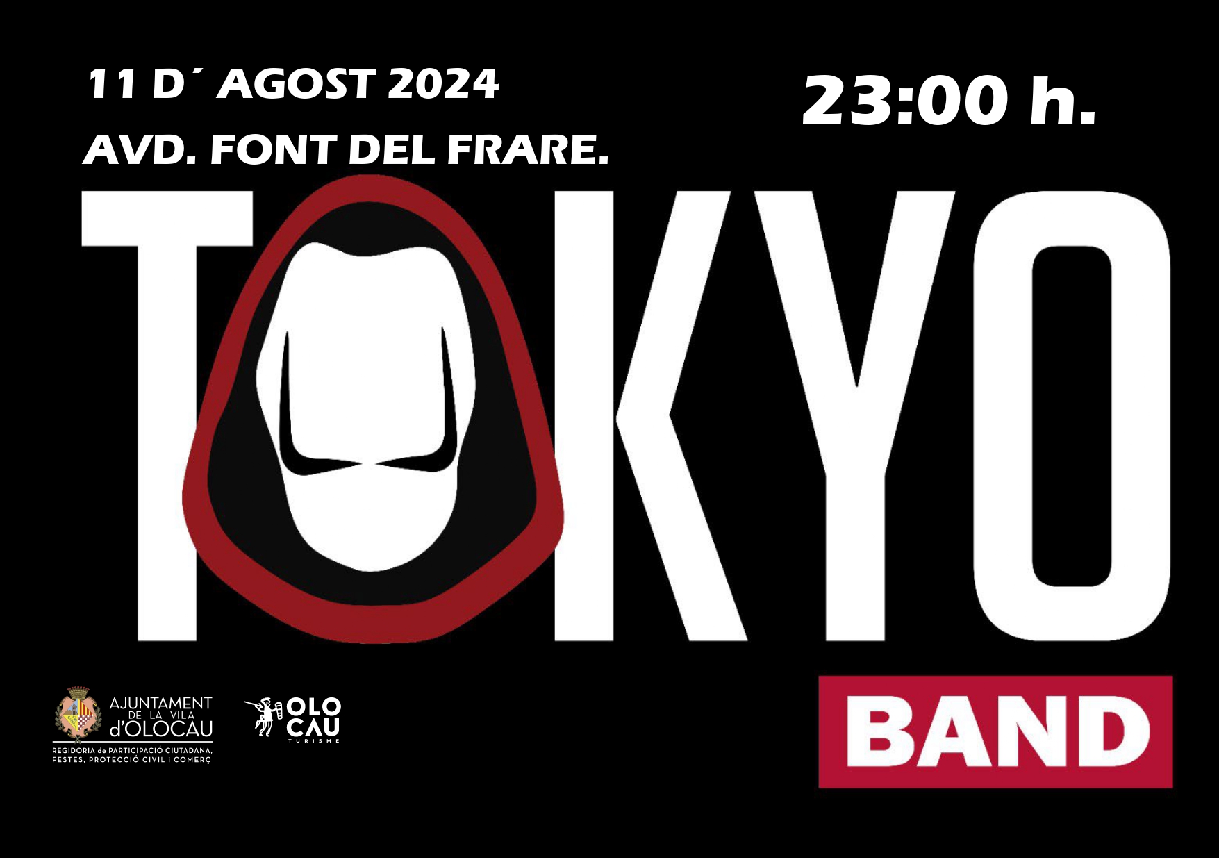 Cartel actuación Tokyo Band Orquesta Olocau