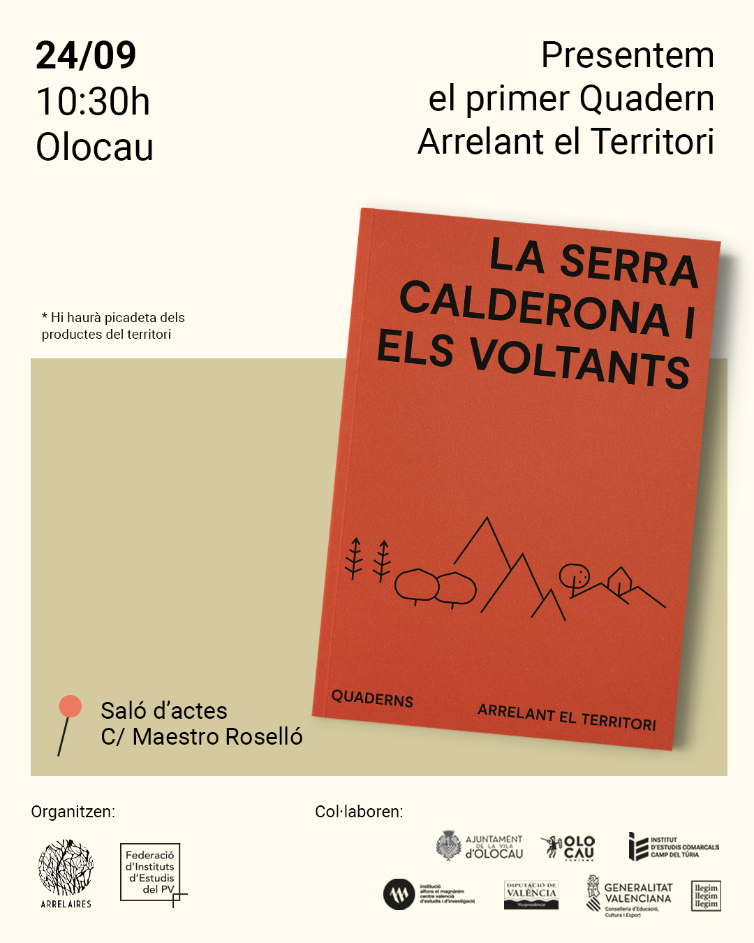 Cartel presentación Arrelaires Olocau
