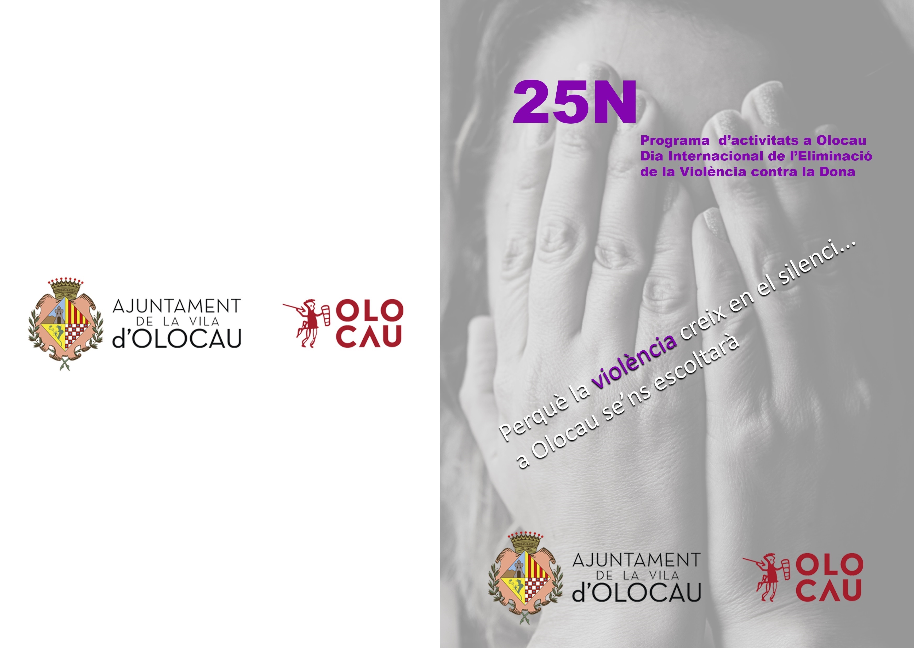 Programa de actos 25N Olocau - 1