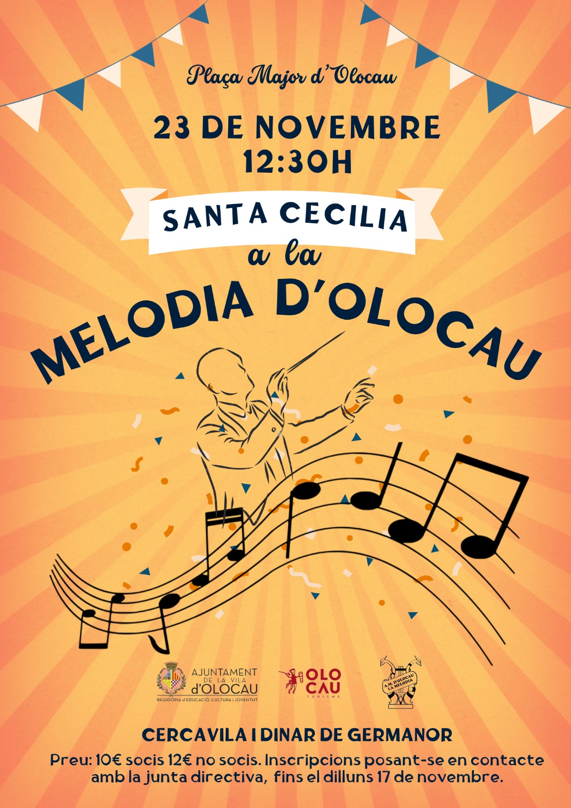 Cartel Santa Cecilia AM La Melodia Olocau