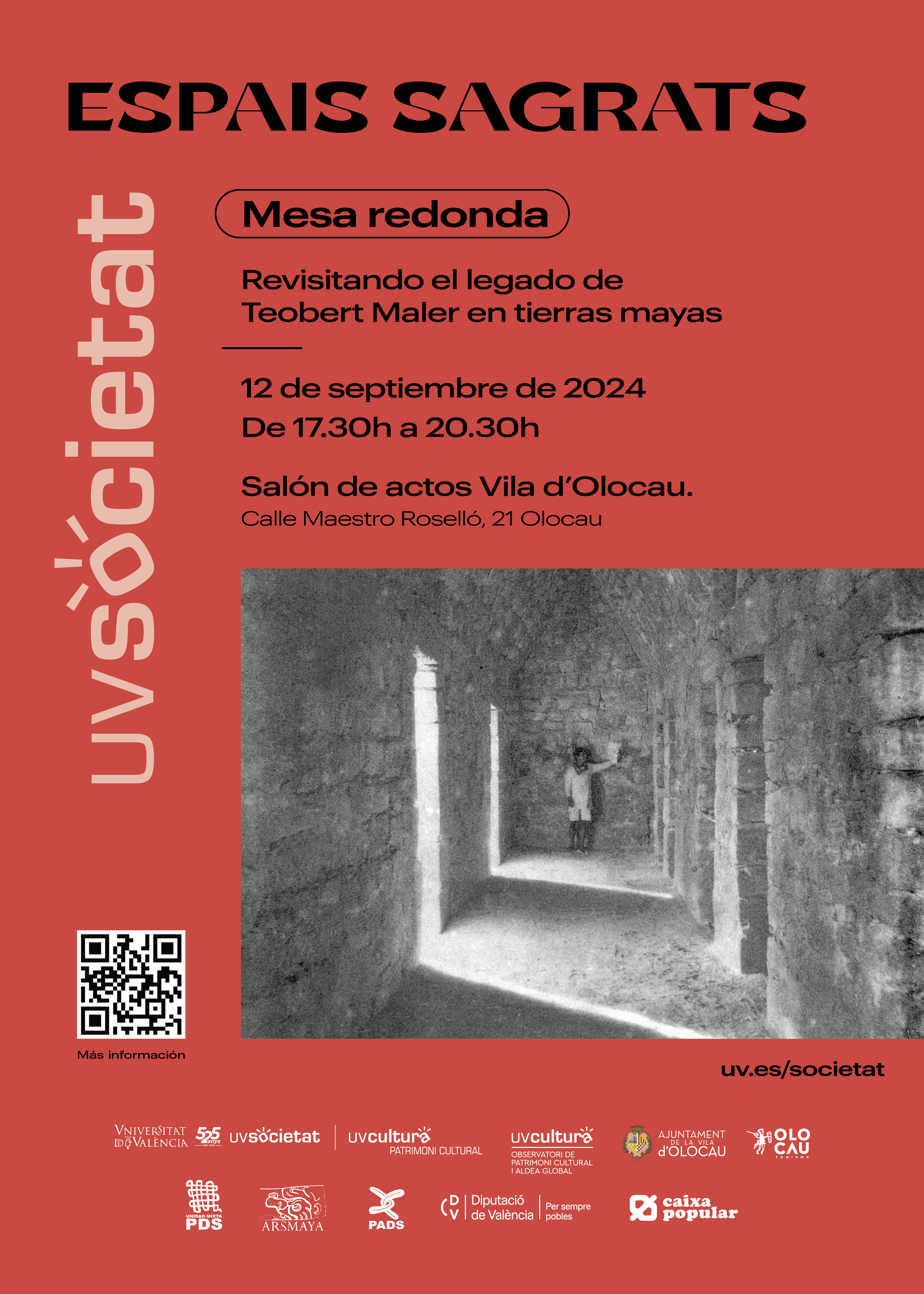 Cartel mesa redonda Olocau