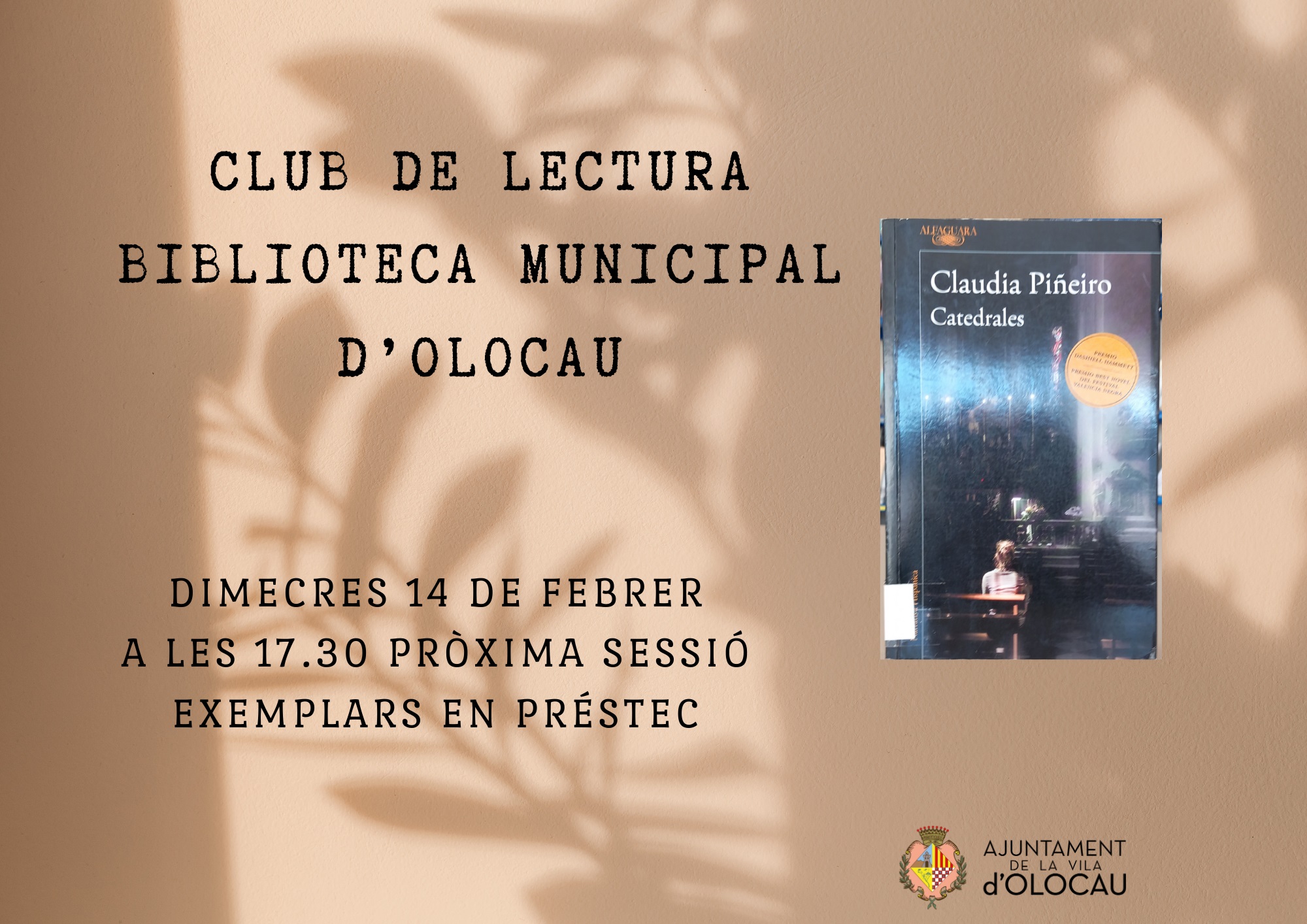 Club Lectura Adultos Olocau febrero 2024