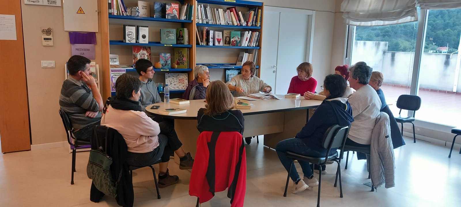 Sesión de marzo del Club de Lectura de Adultos Biblioteca Olocau