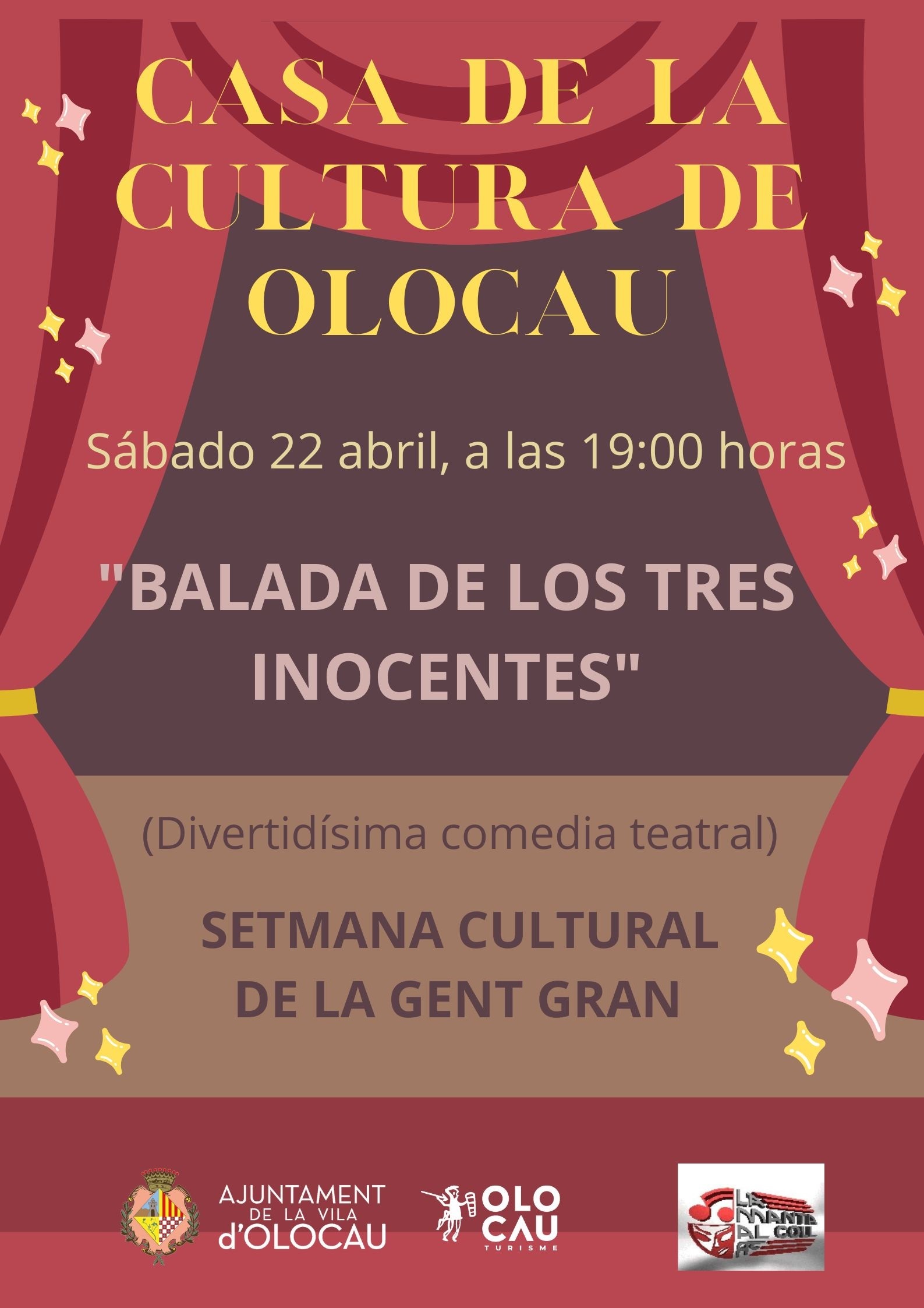 Cartel Teatro 22 abril Olocau