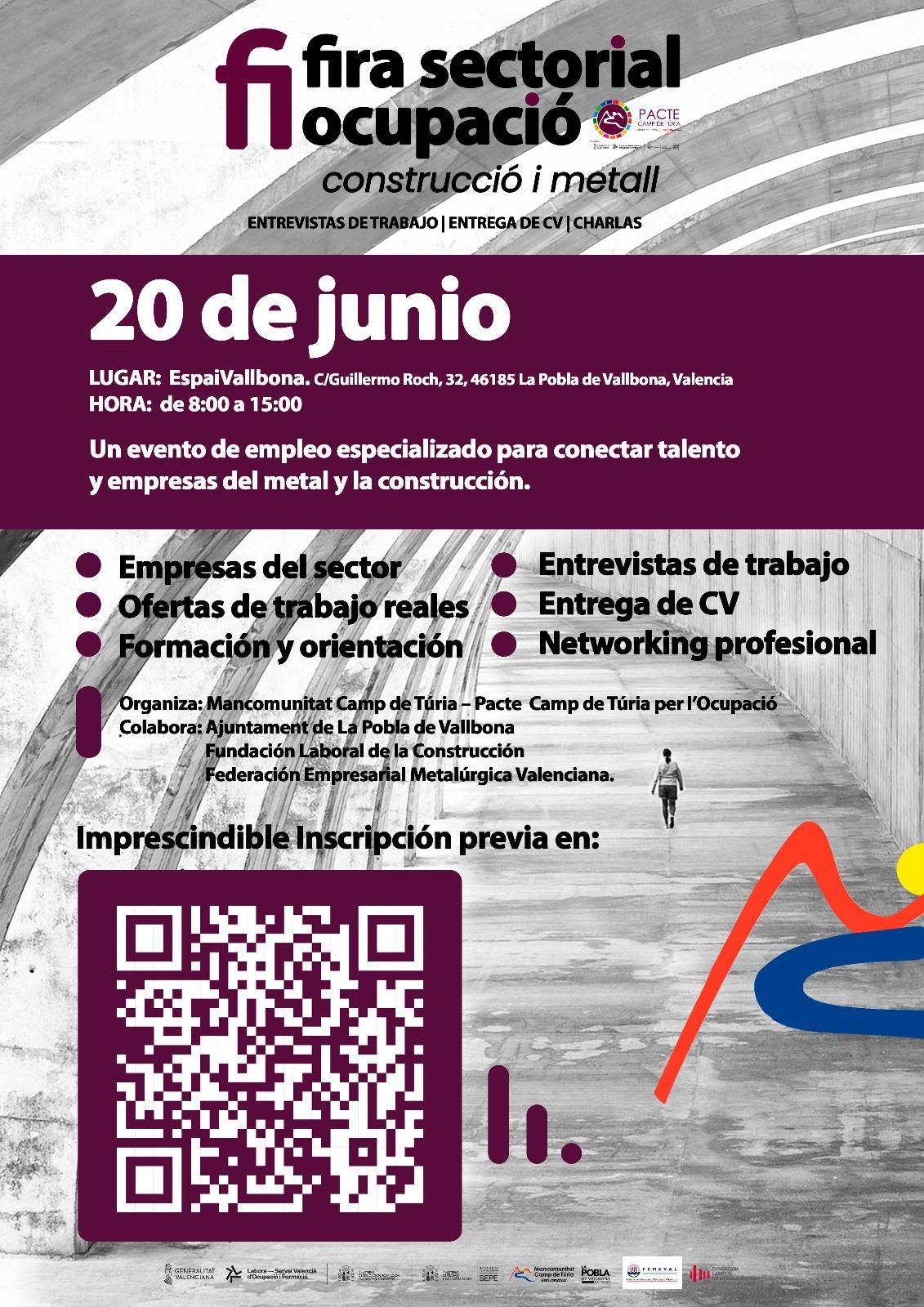 Cartel primera Feria Sectorial Comarcal de la Construcción y el Metal