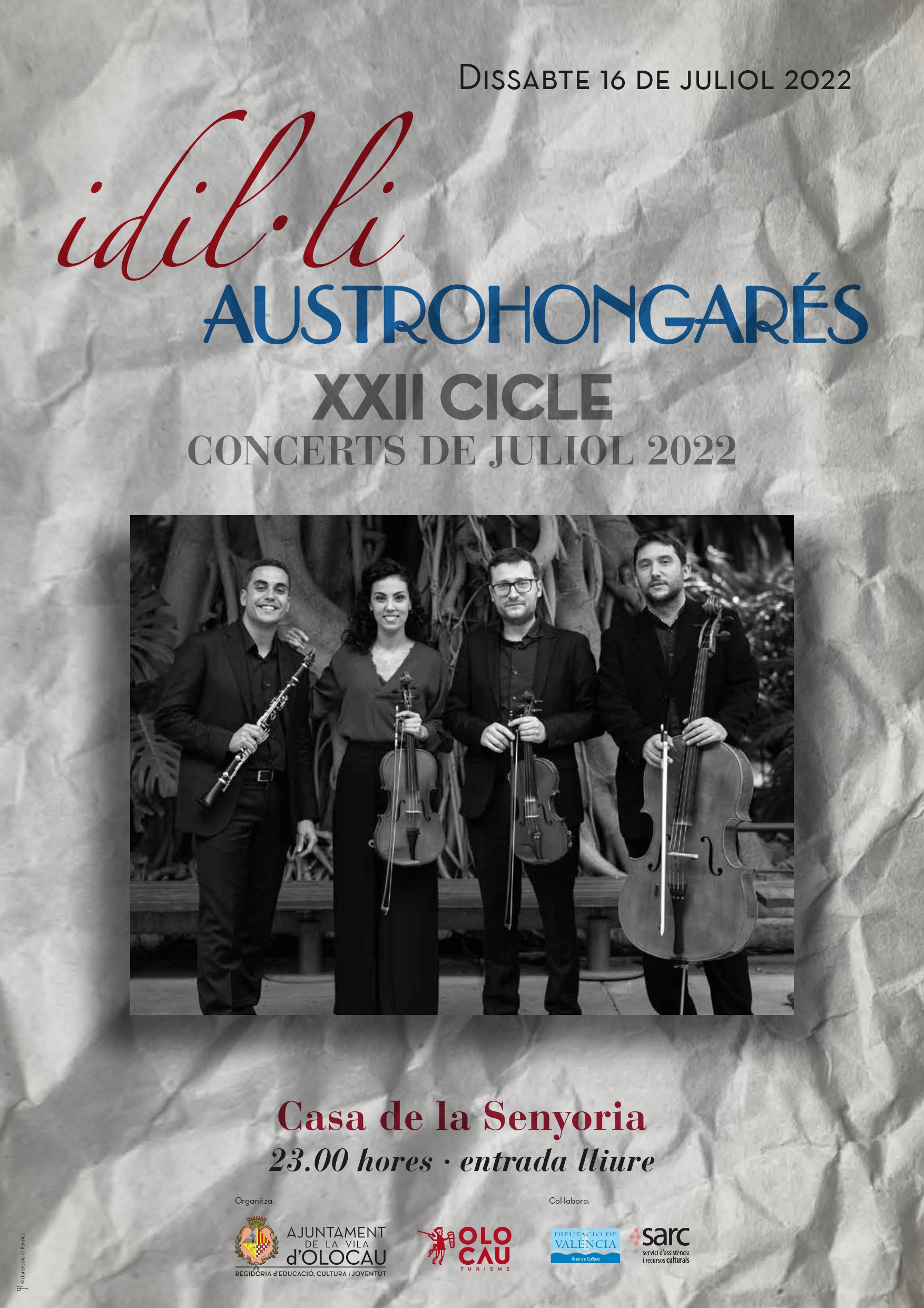 Cartel concierto 16 julio Olocau