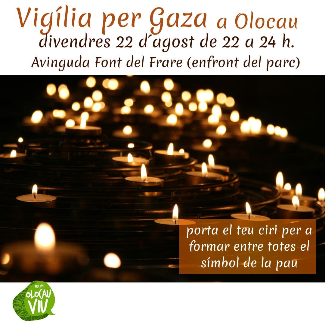 Vigilia por Gaza en Olocau