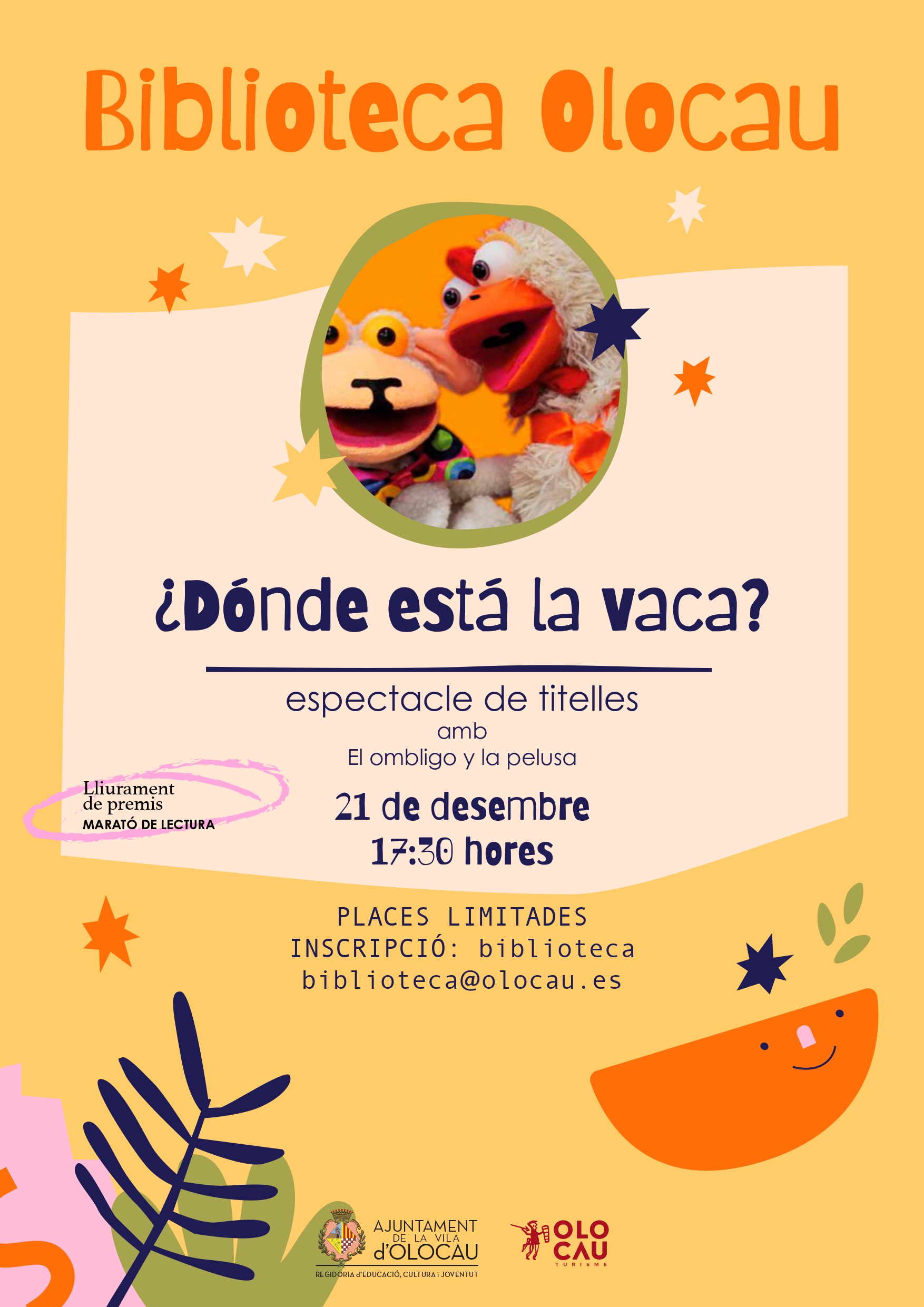 Cartel cuentacuentos diciembre Olocau