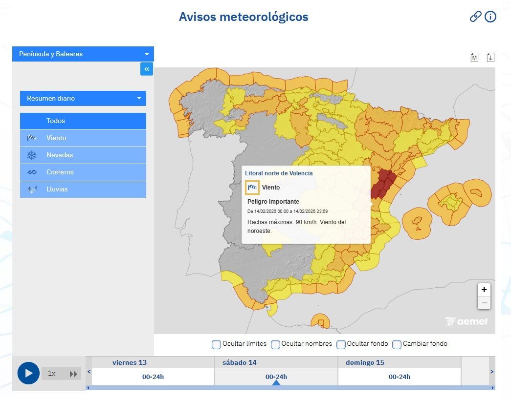 AEMET 14 febrer