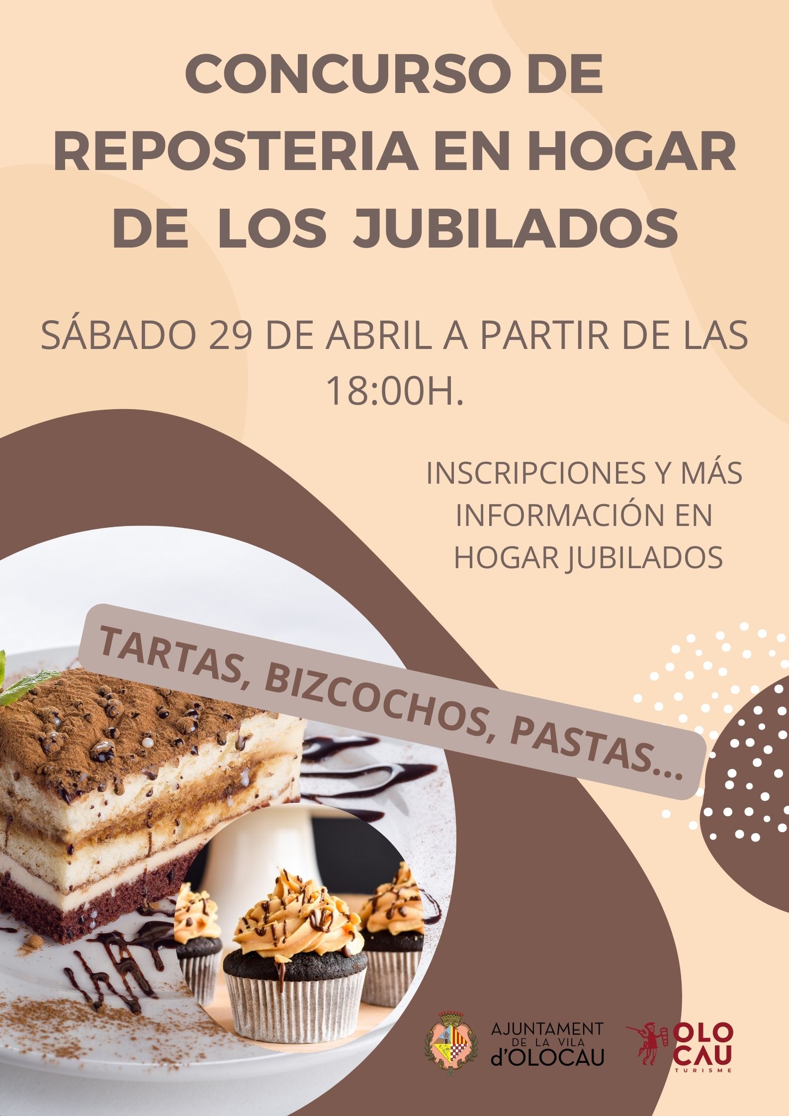 Cartel Concurso de reposter&iacute;a 'Setmana de la Gent Gran' Olocau