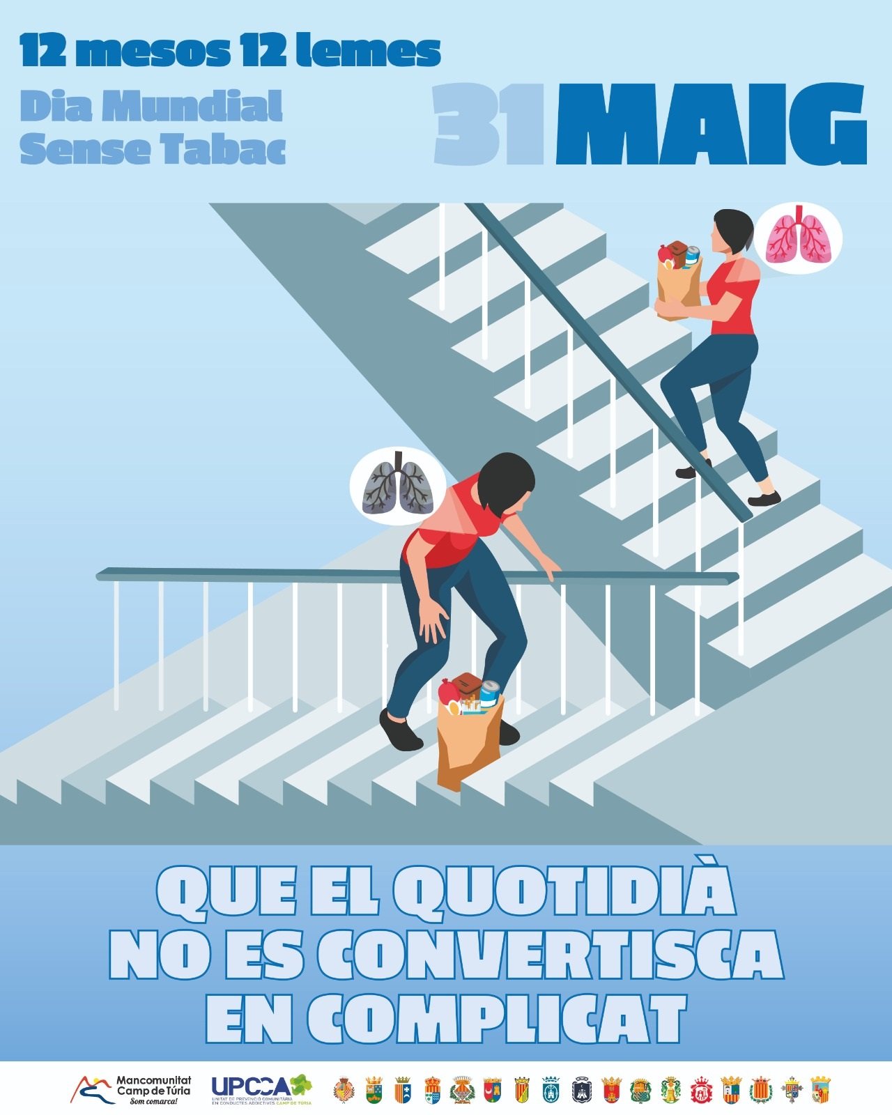 Campanya de maig de la UPCCA de la Mancomunitat Camp de T&uacute;ria dins de la iniciativa &lsquo;12 mesos, 12 lemes&rsquo;