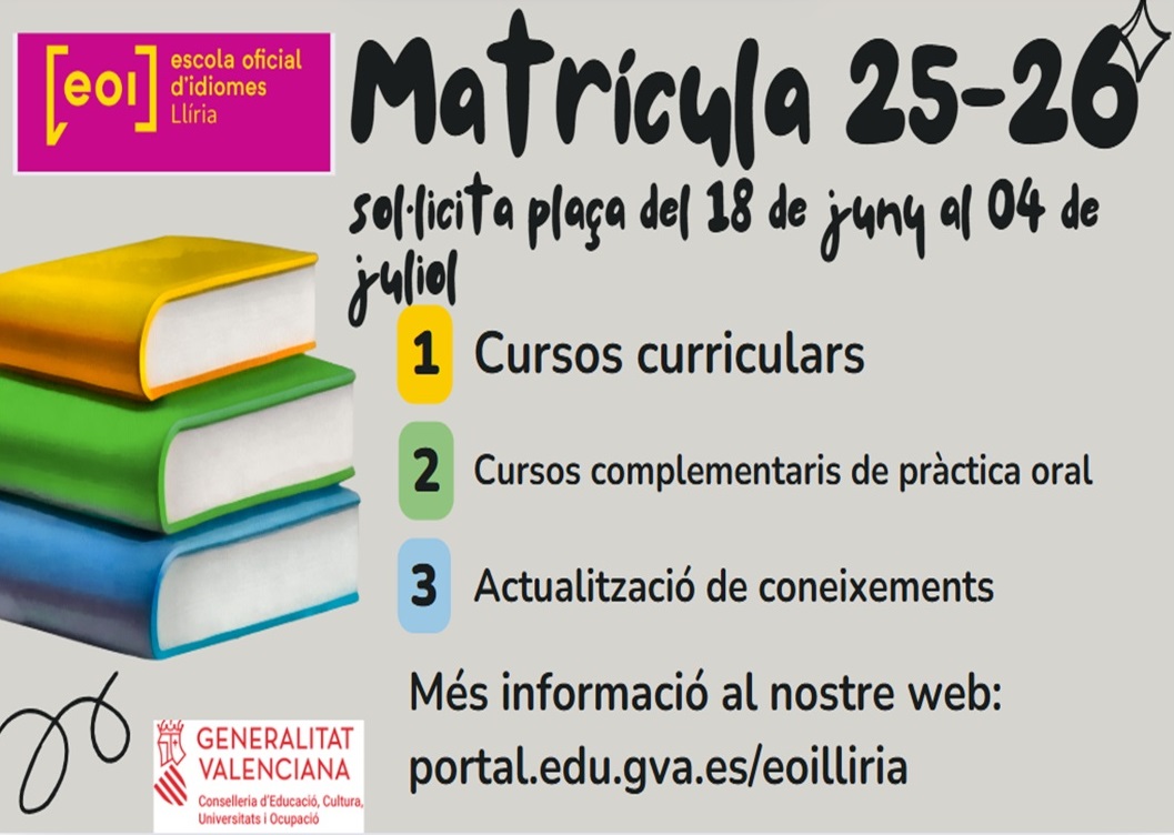 Matrícula EOI Llíria 1