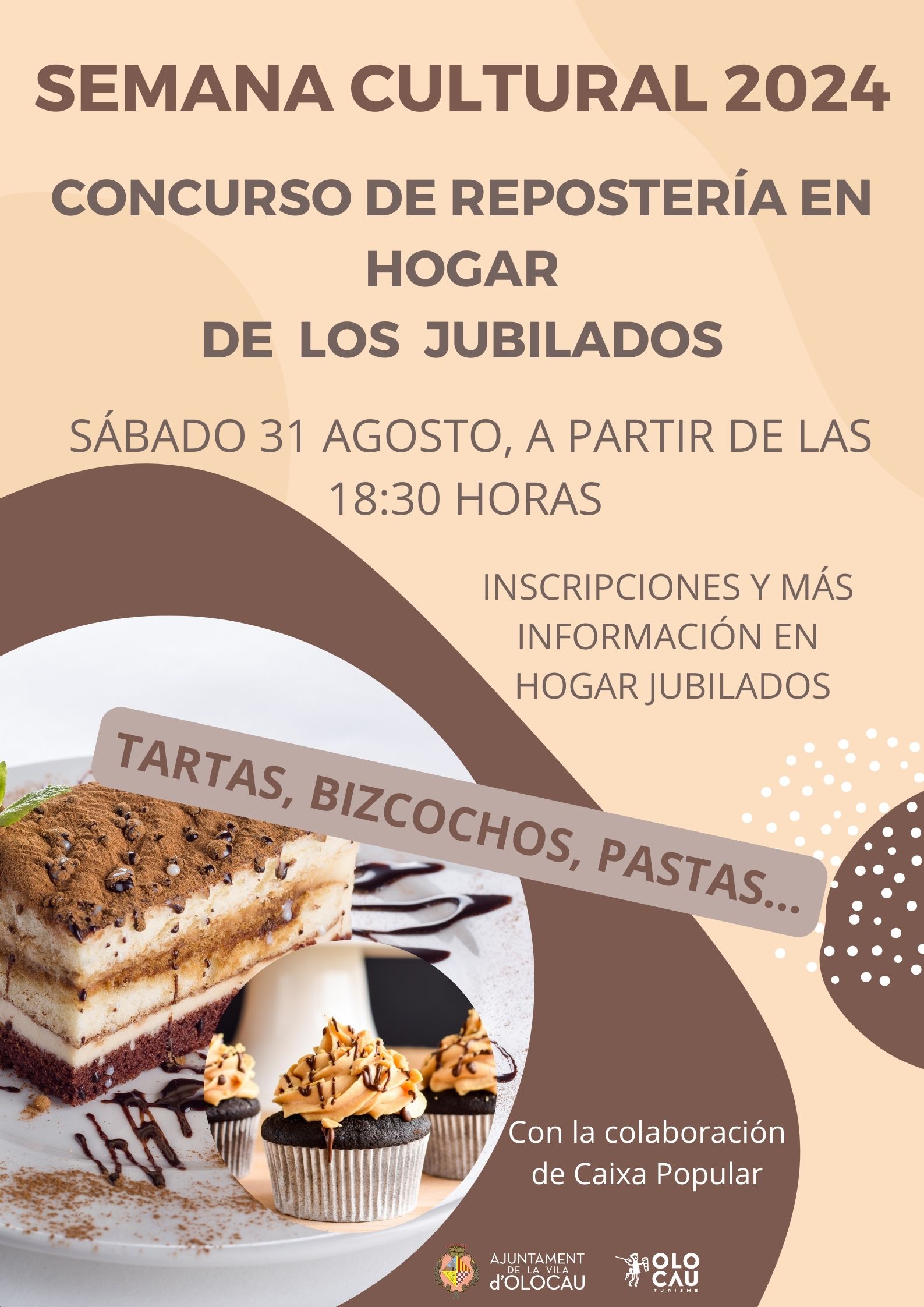 Cartel concurso de reposter&iacute;a Asociaci&oacute;n Jubilados Olocau