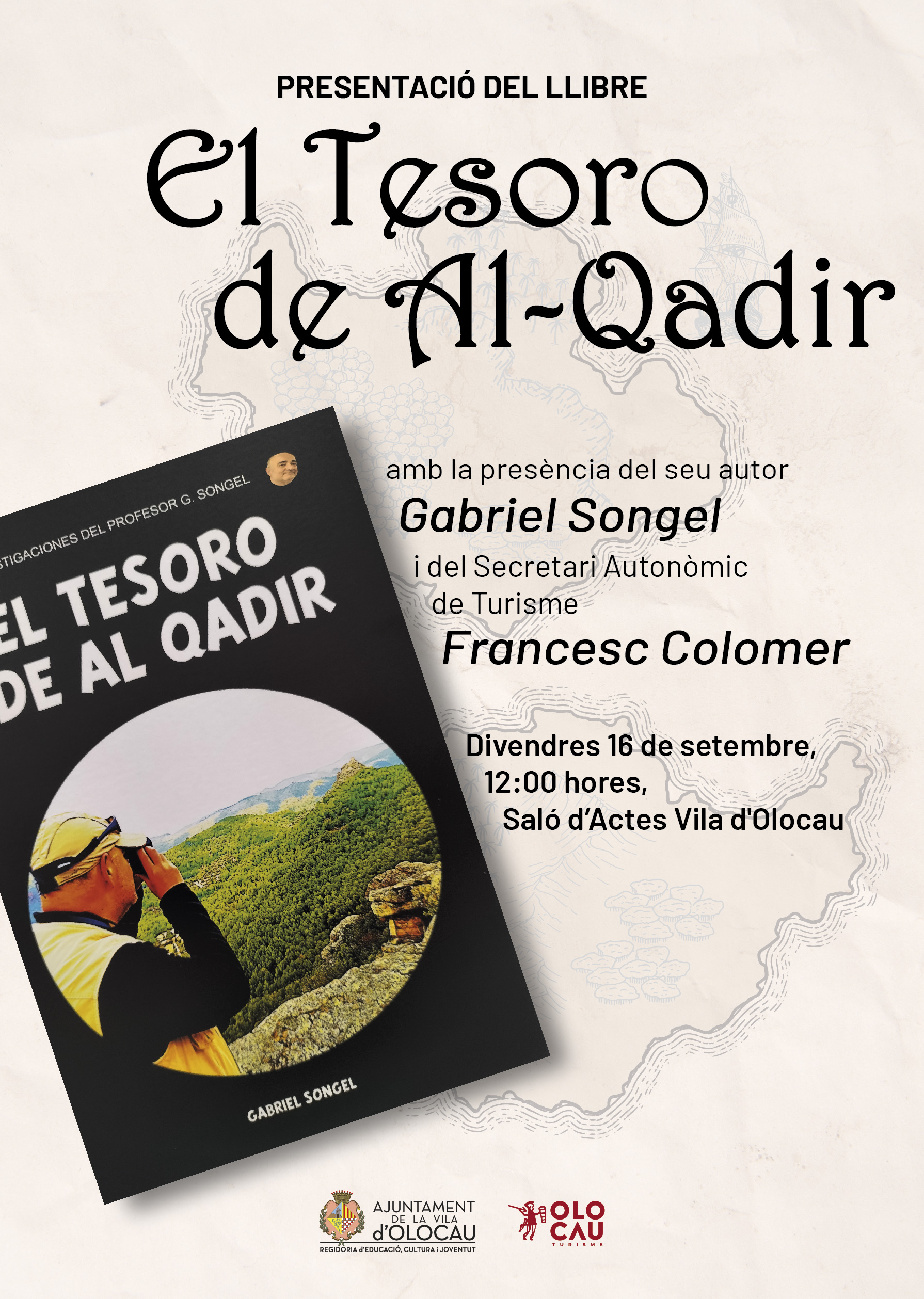 Cartel presentación El Tesoro de Al Qadir Olocau