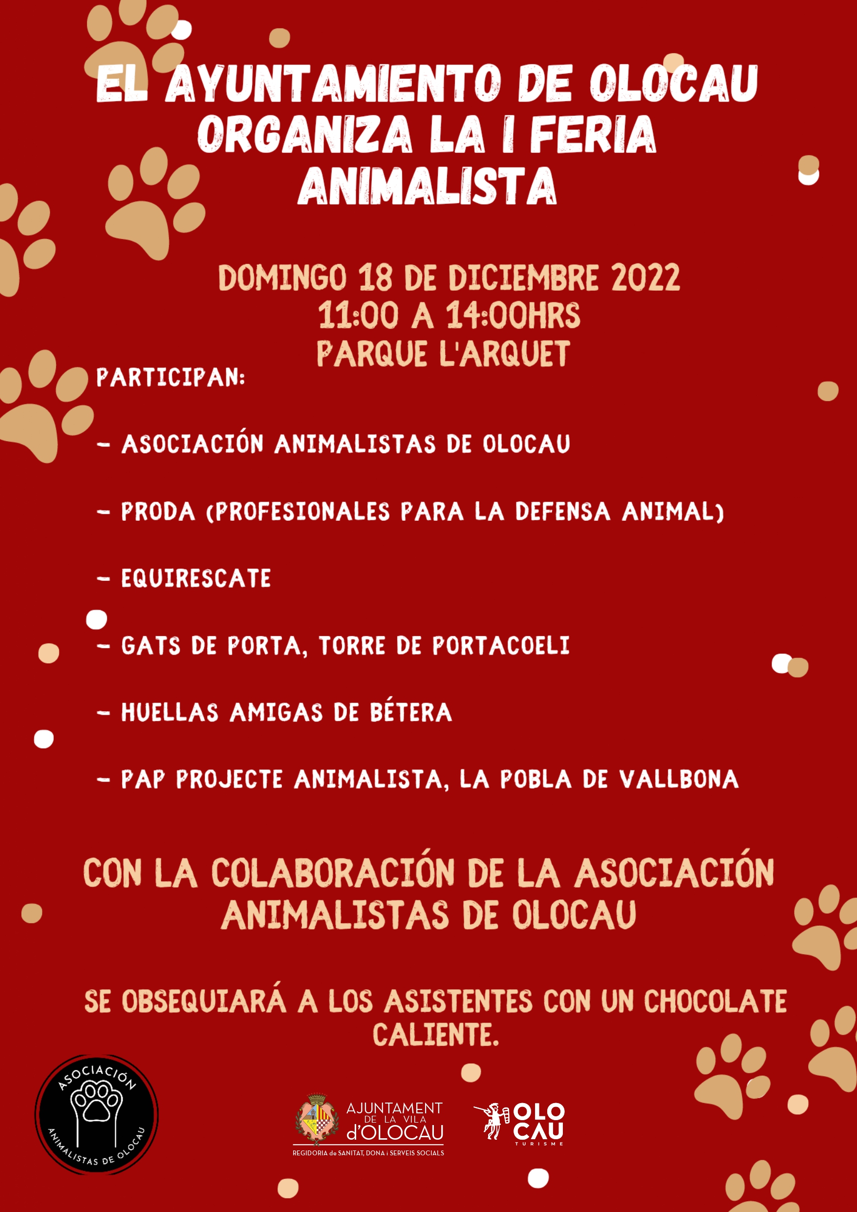 Cartel Primera Feria Animalista Olocau