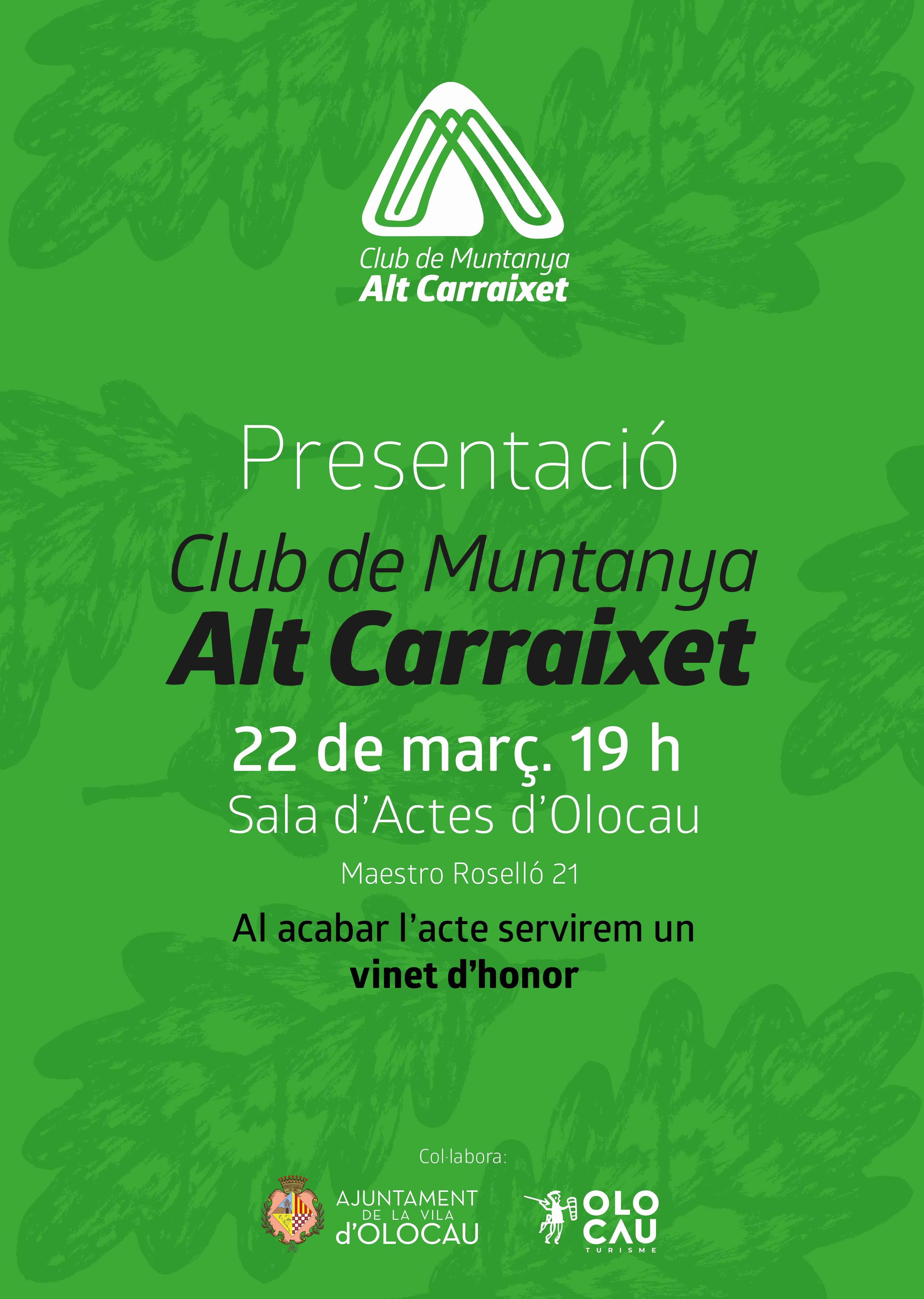 Cartel presentación CMAC - Olocau