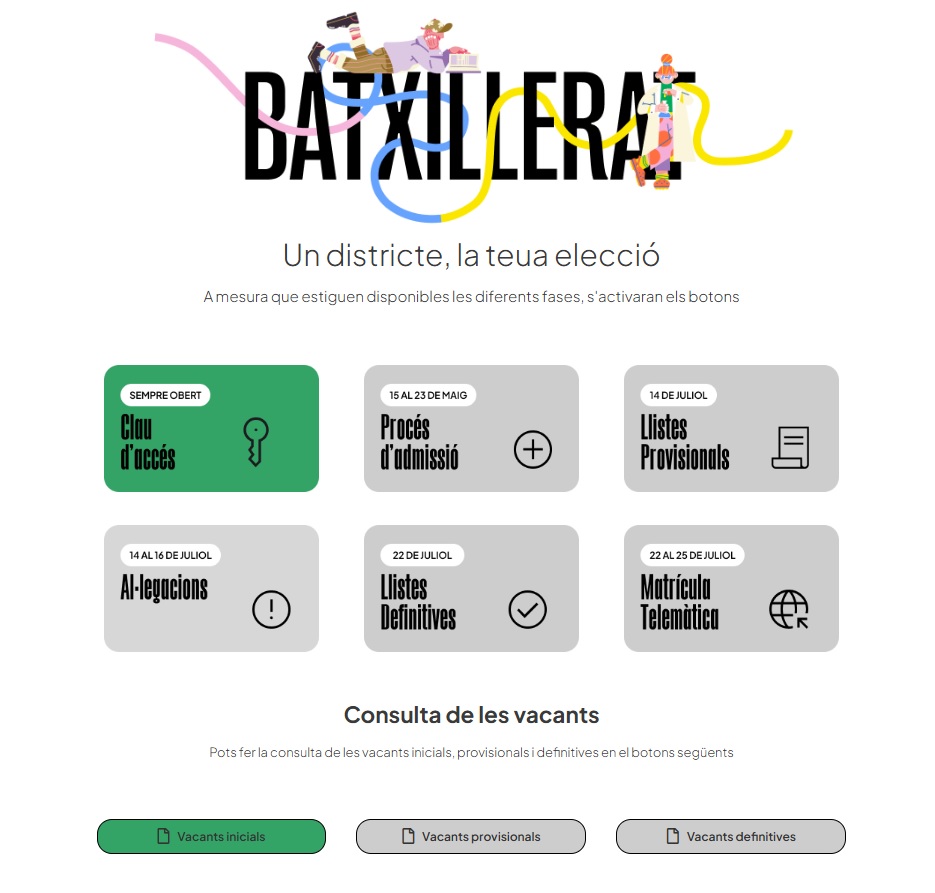 Admisi&oacute;n Bachillerato