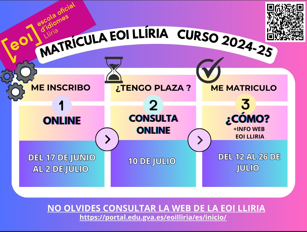 Matrícula EOI Llíria