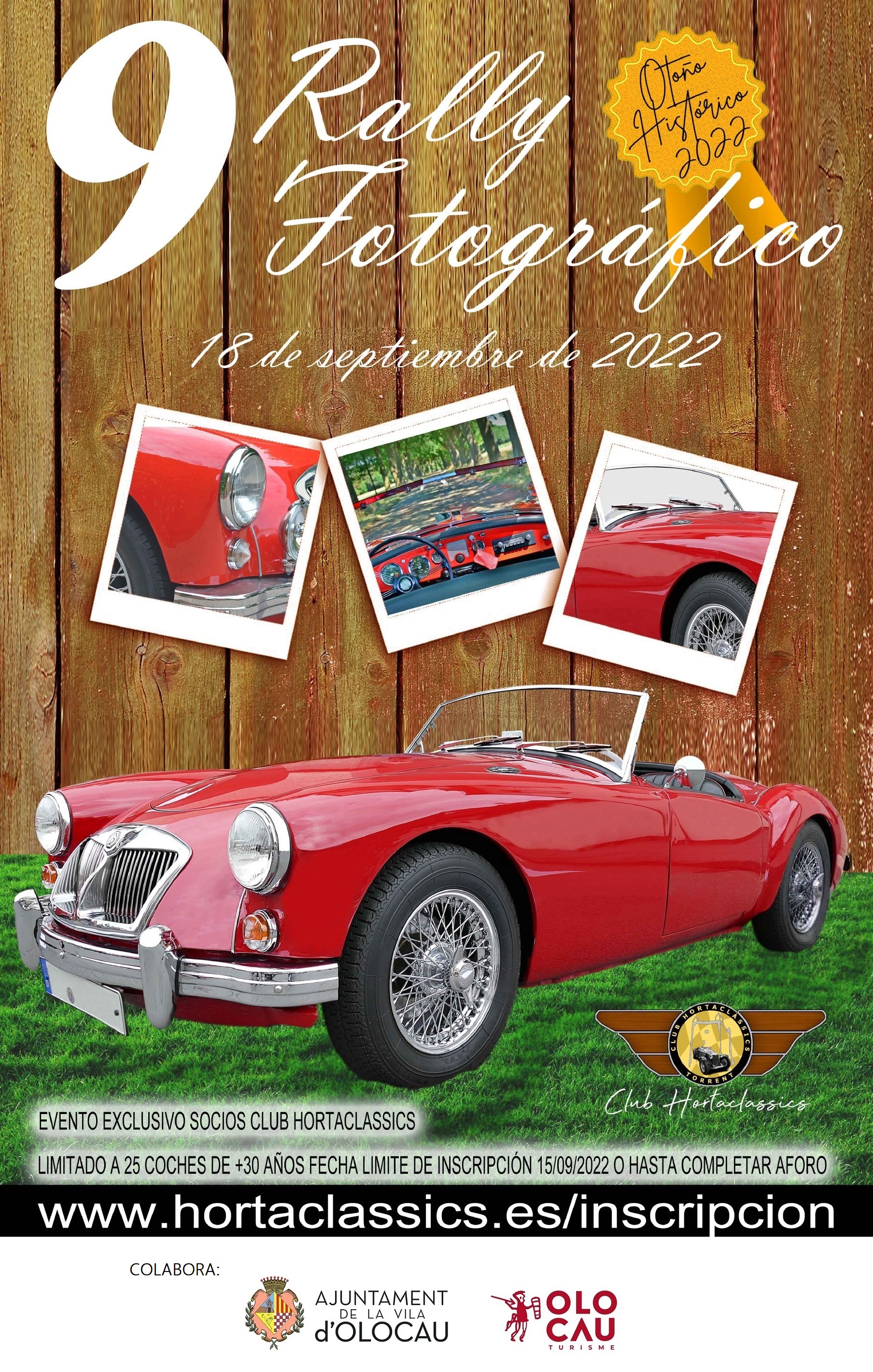 Cartel Rally Fotogr&aacute;fico &lsquo;Oto&ntilde;o Hist&oacute;rico 2022&rsquo;