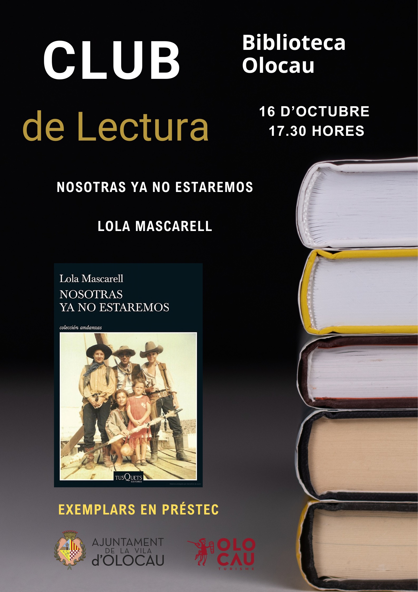 Cartel Club Lectura Adultos octubre Olocau