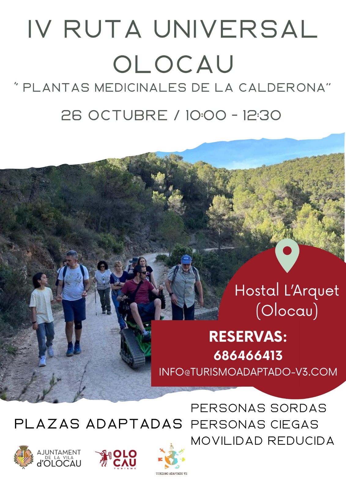 Cartel IV Ruta Universal de Monta&ntilde;a Olocau