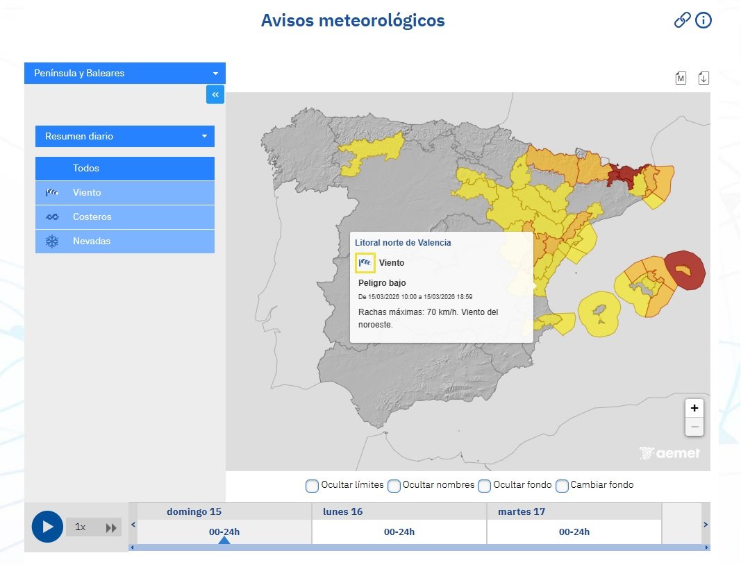 AEMET 15 març