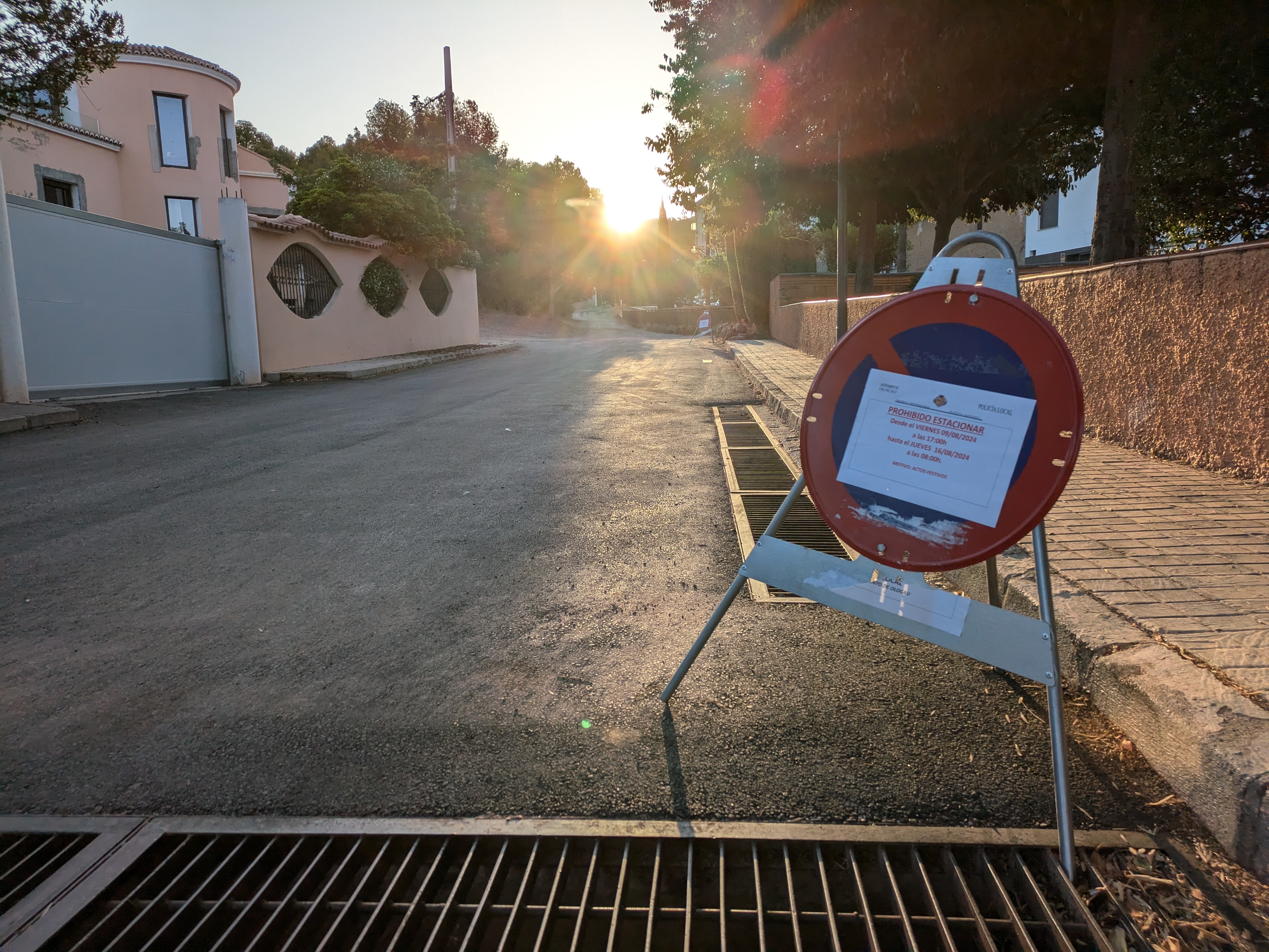 Prohibici&oacute;n estacionar 2 Olocau