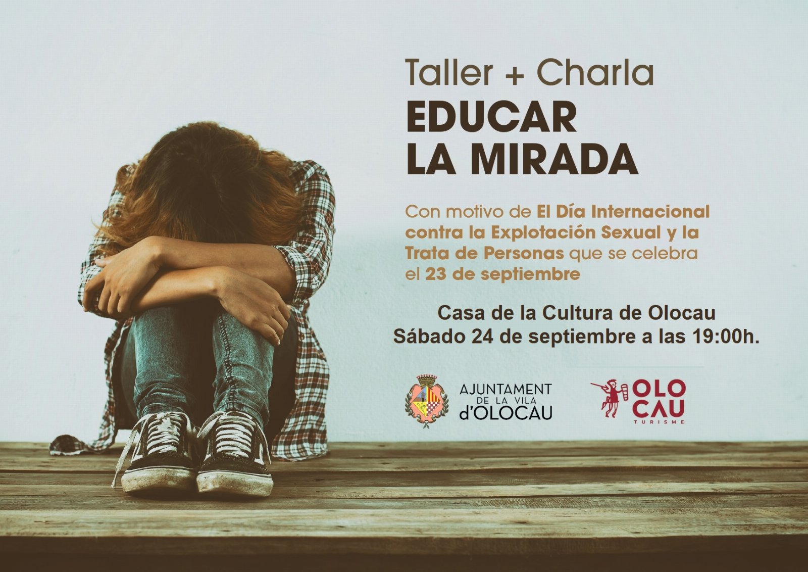 Cartel Taller y charla 24 septiembre Olocau