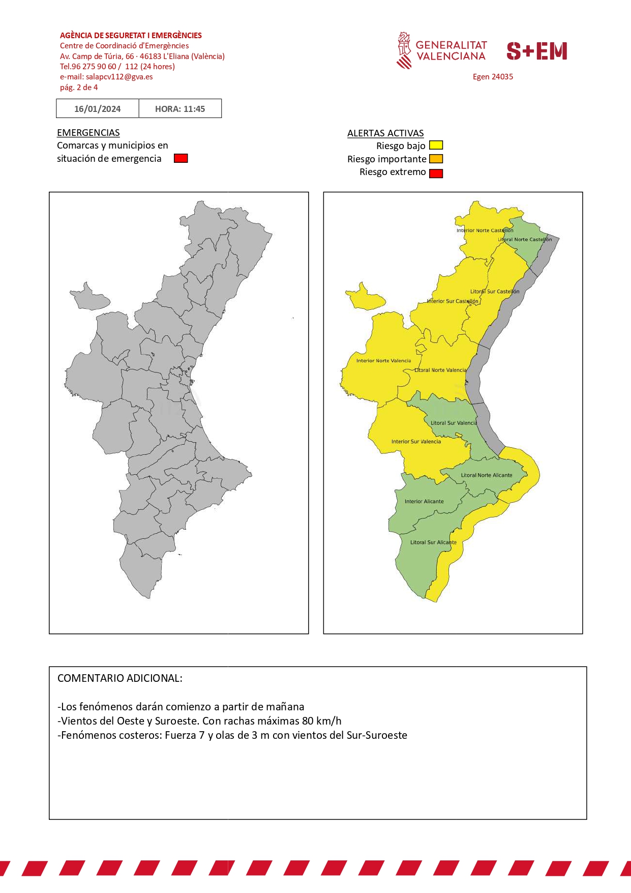 Aviso de riesgos - 2