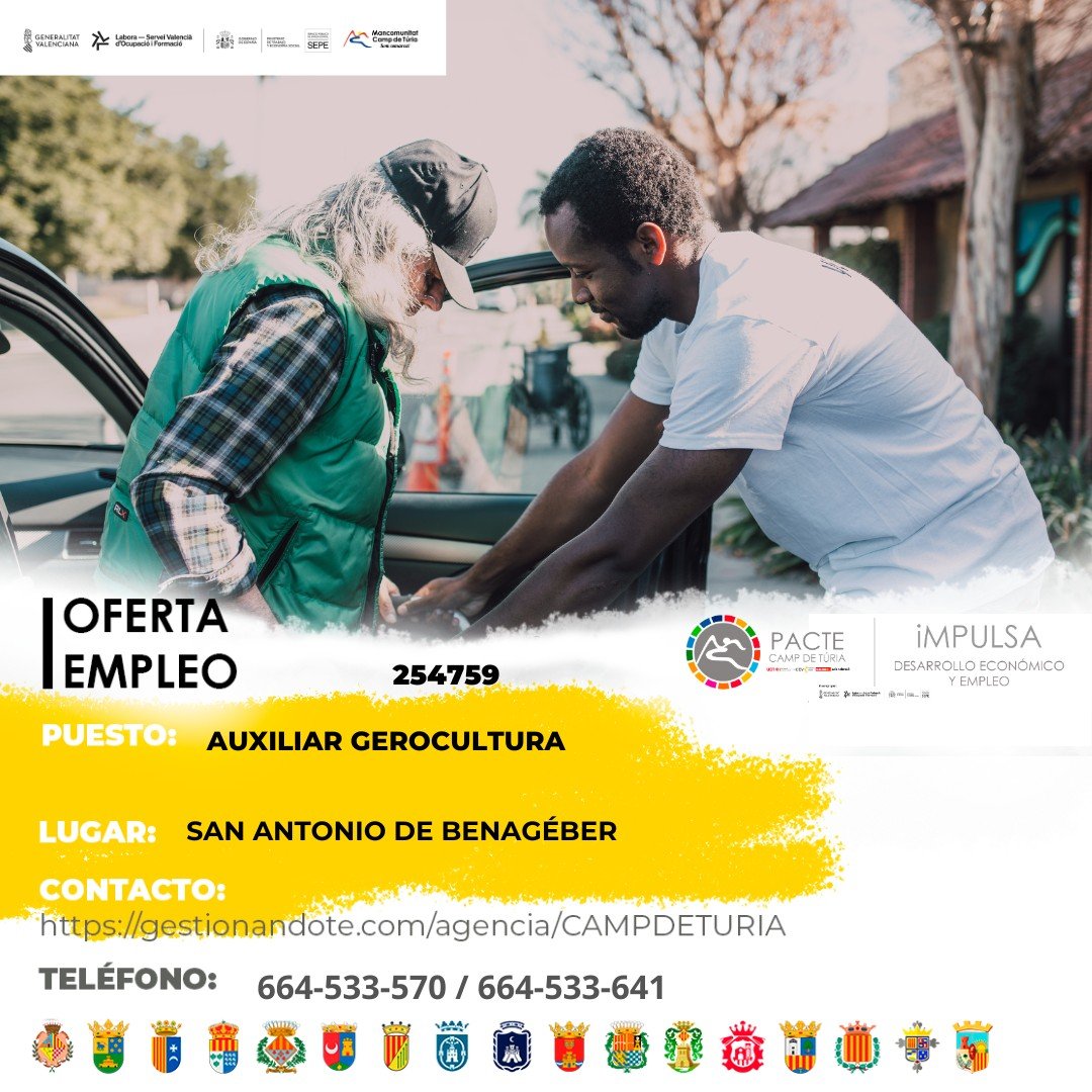 Auxiliar gericultura a Sant Antoni de Benaixeve