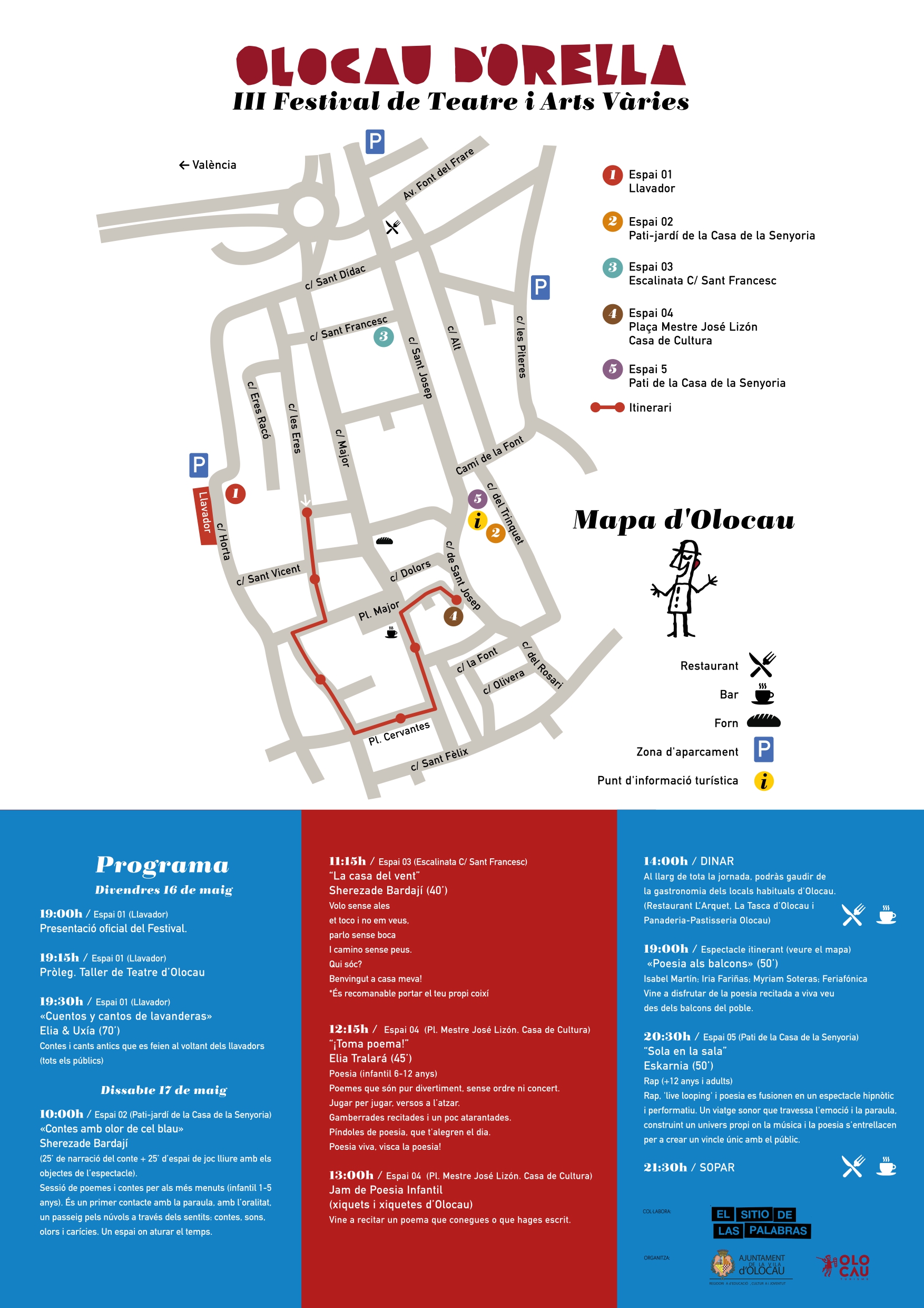 Cartel resumen del III Festival Olocau d’Orella