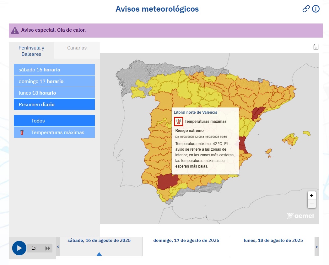 AEMET - 16 agosto