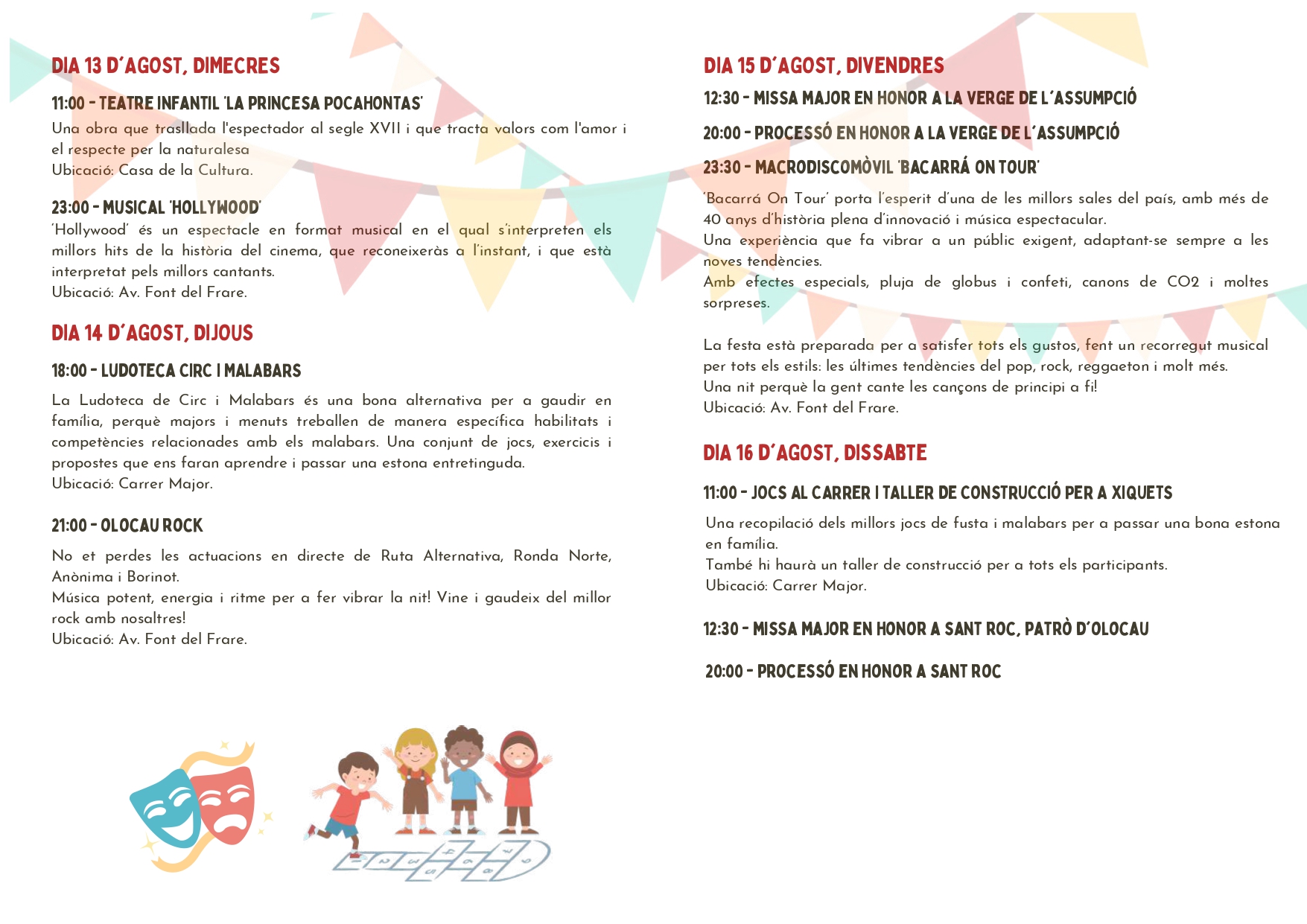 Programa Fiestas San Roque Olocau 2025 4