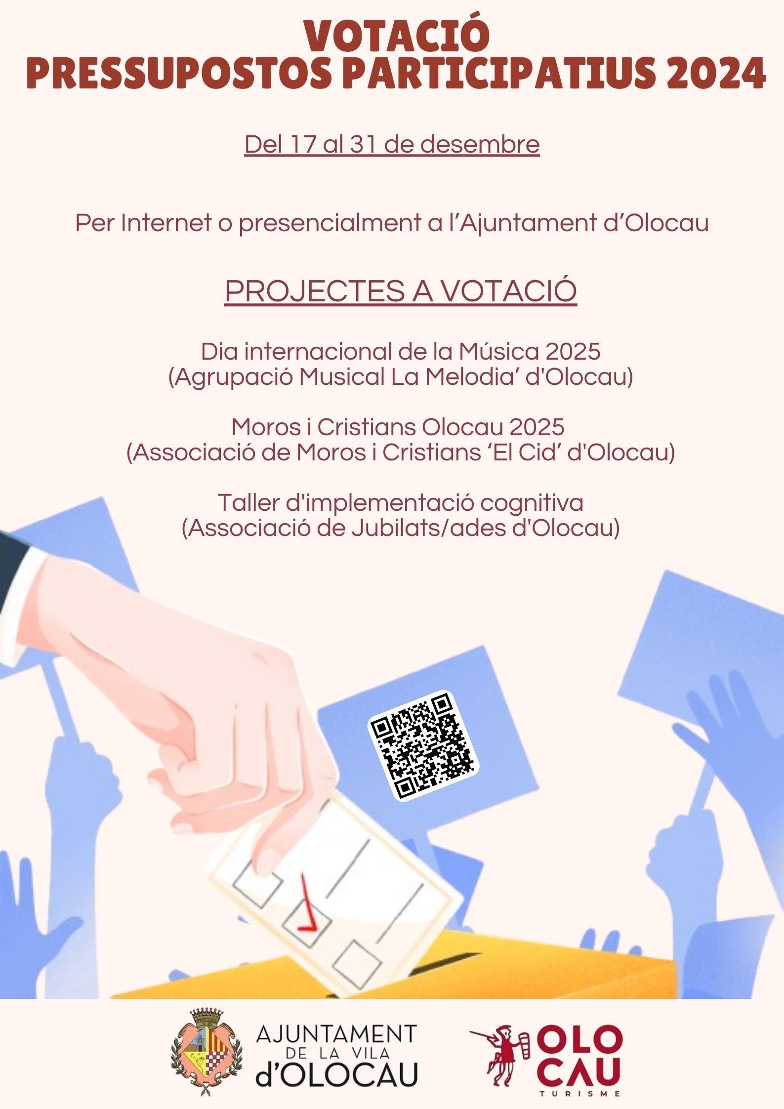 Cartel votaci&oacute;n Presupuestos Participativos 2024 Olocau