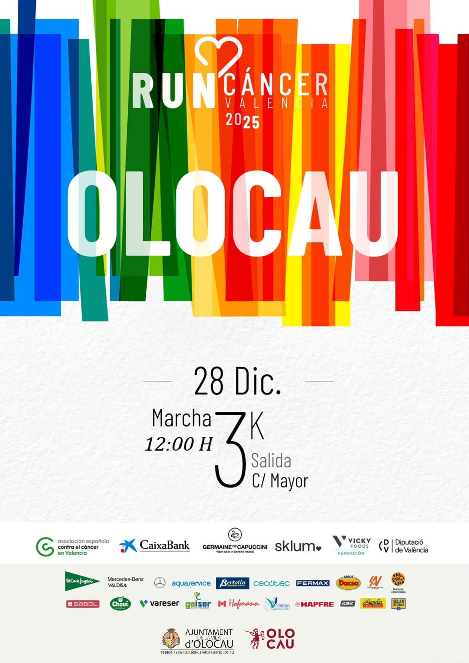 Cartel RunC&aacute;ncer 2025 Olocau