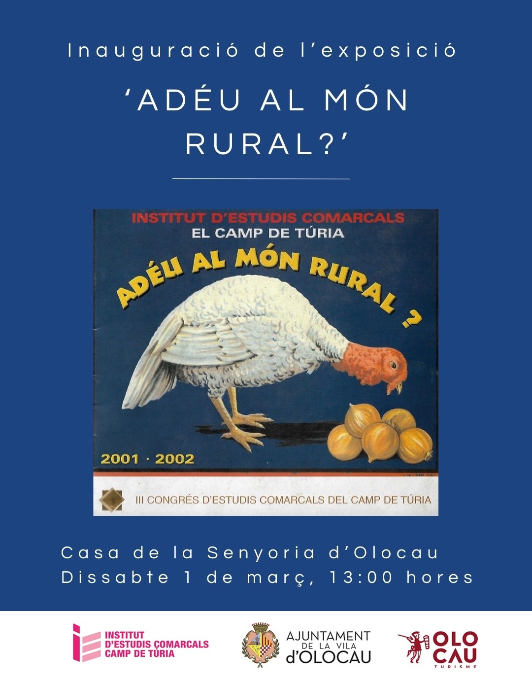 Cartel exposición Adéu al món rural? Olocau