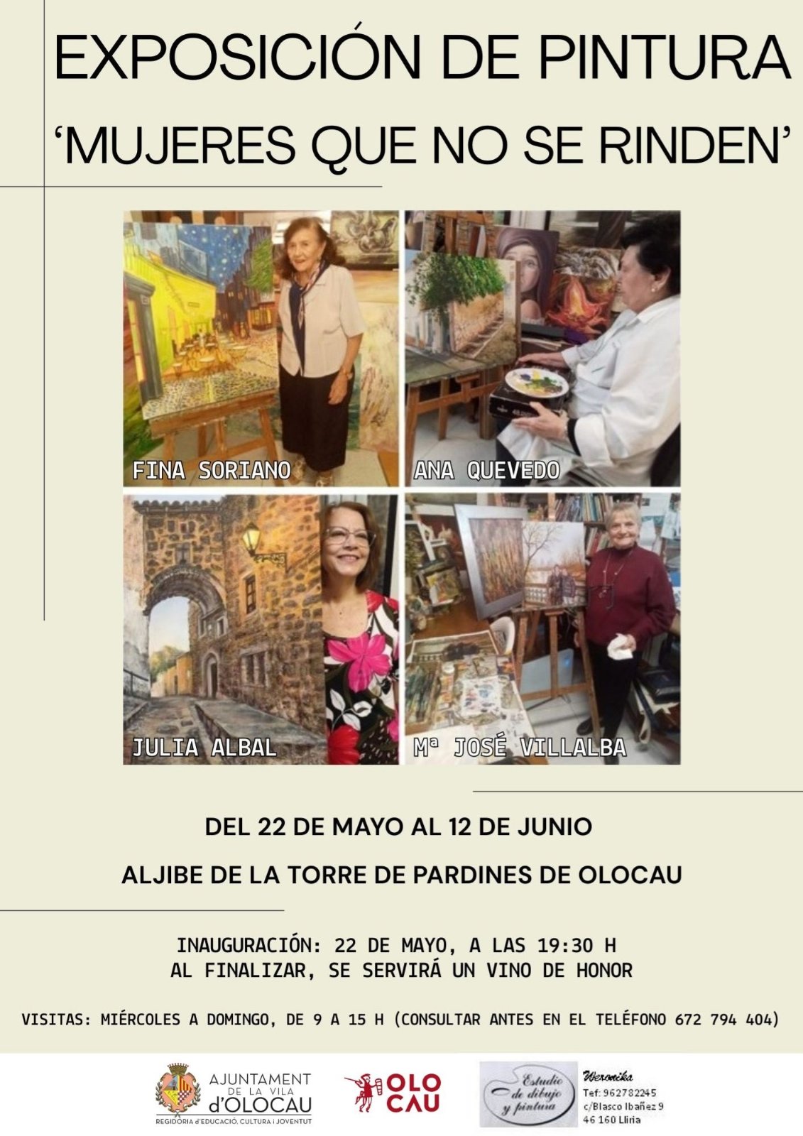 Inauguraci&oacute; de l'exposici&oacute; de pintura &lsquo;Mujeres que no se rinden&rsquo; Olocau