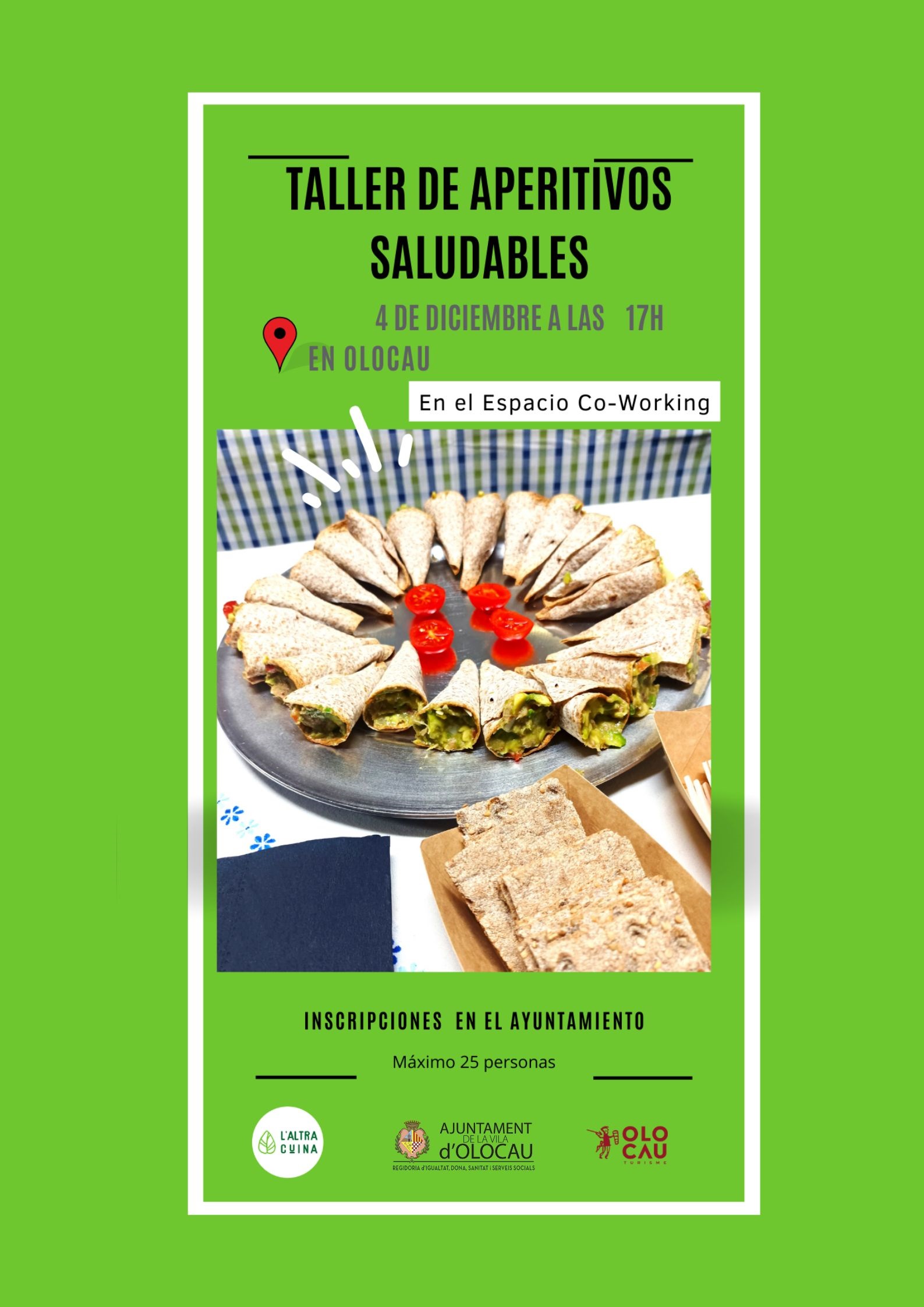 Taller de aperitivos saludables Olocau