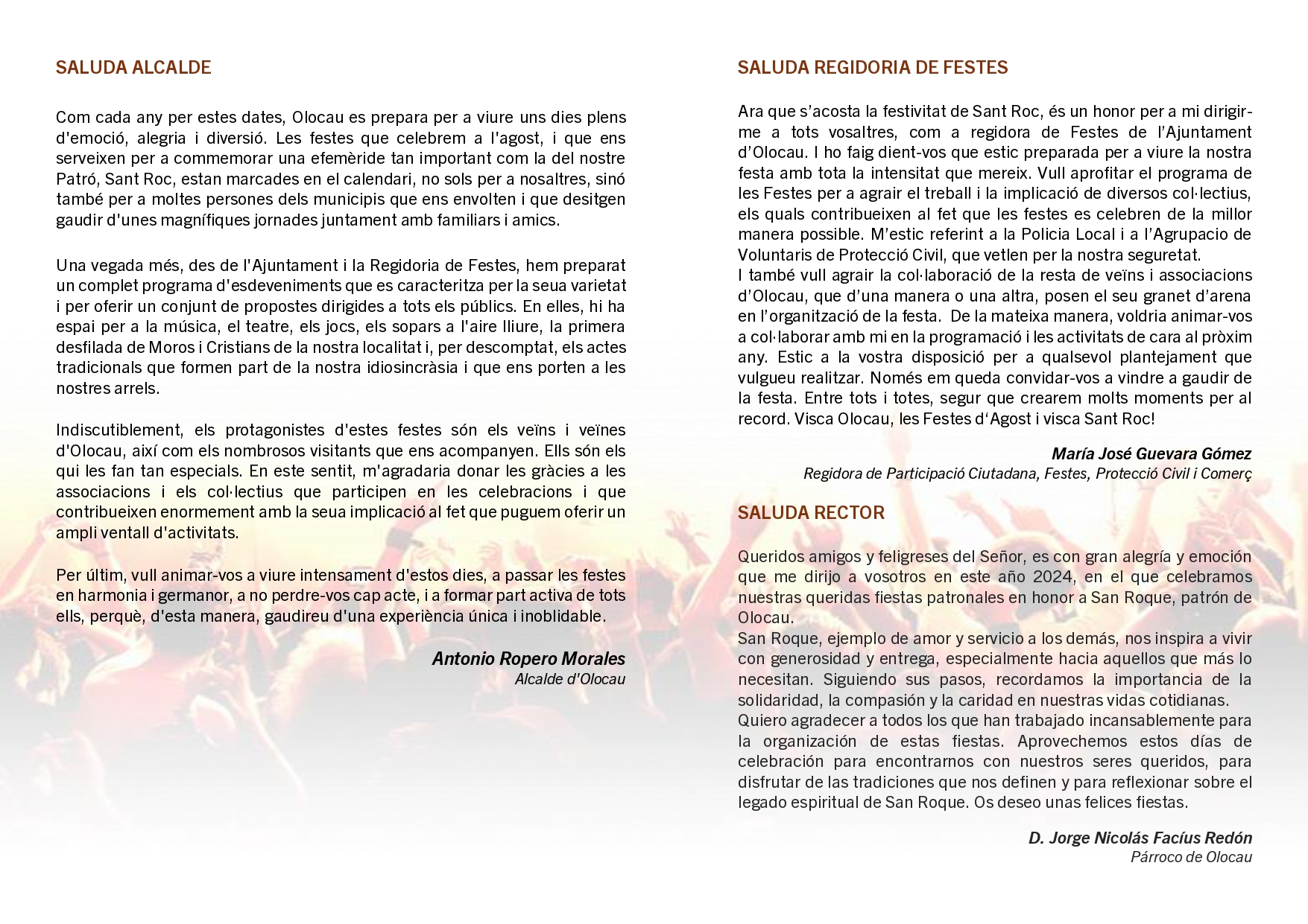 Programa Fiestas Olocau San Roque 2024 Olocau - 2