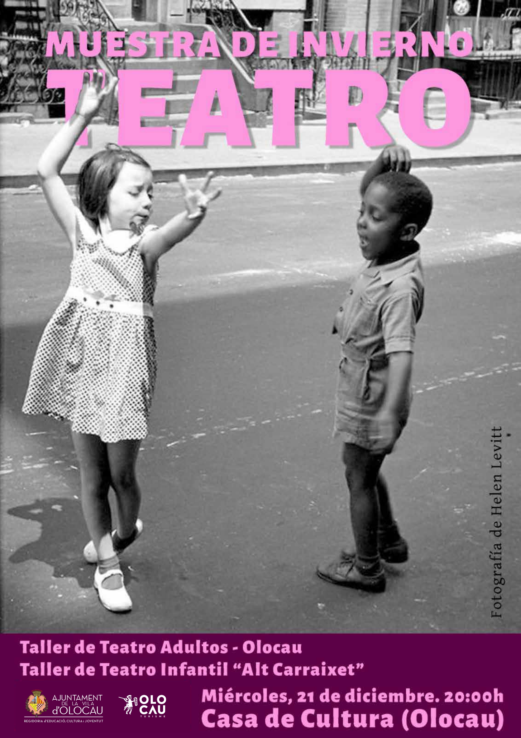 Cartel Muestra de Invierno de Teatro Olocau