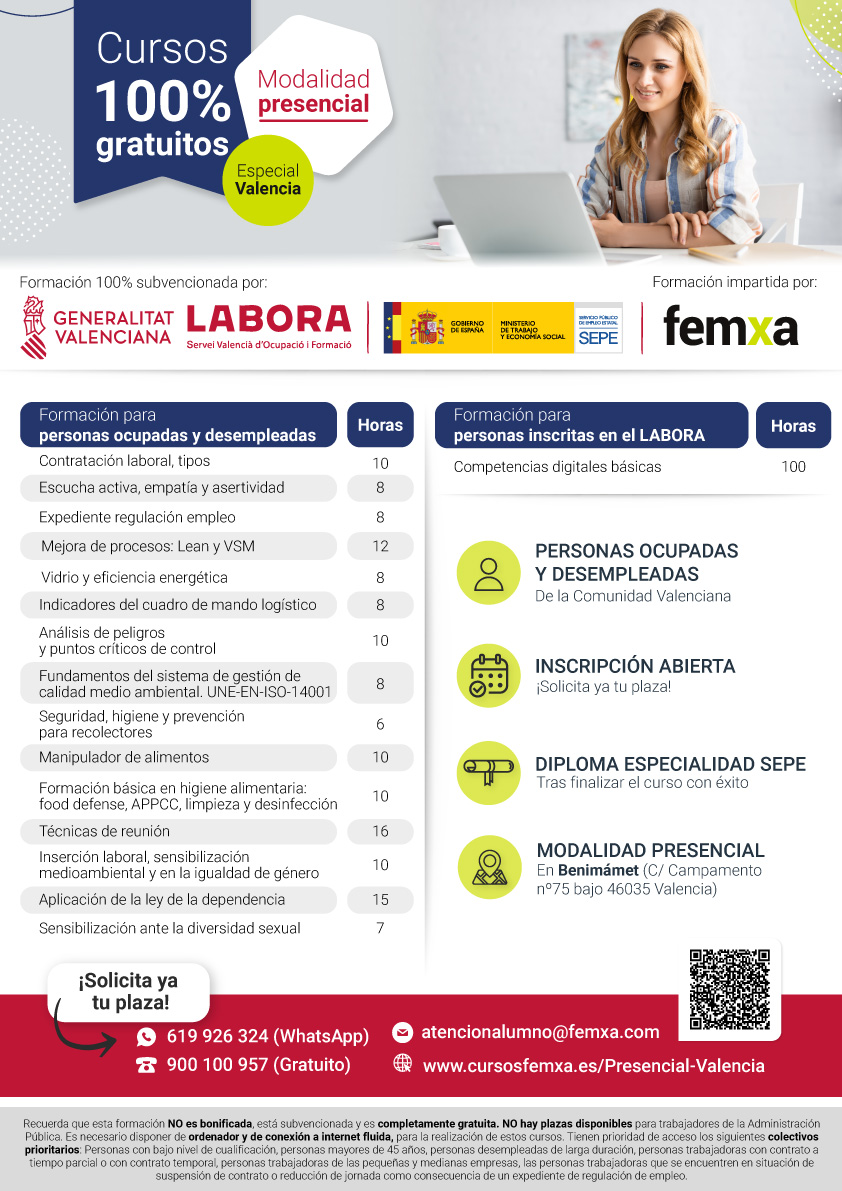Cartel cursos presenciales
