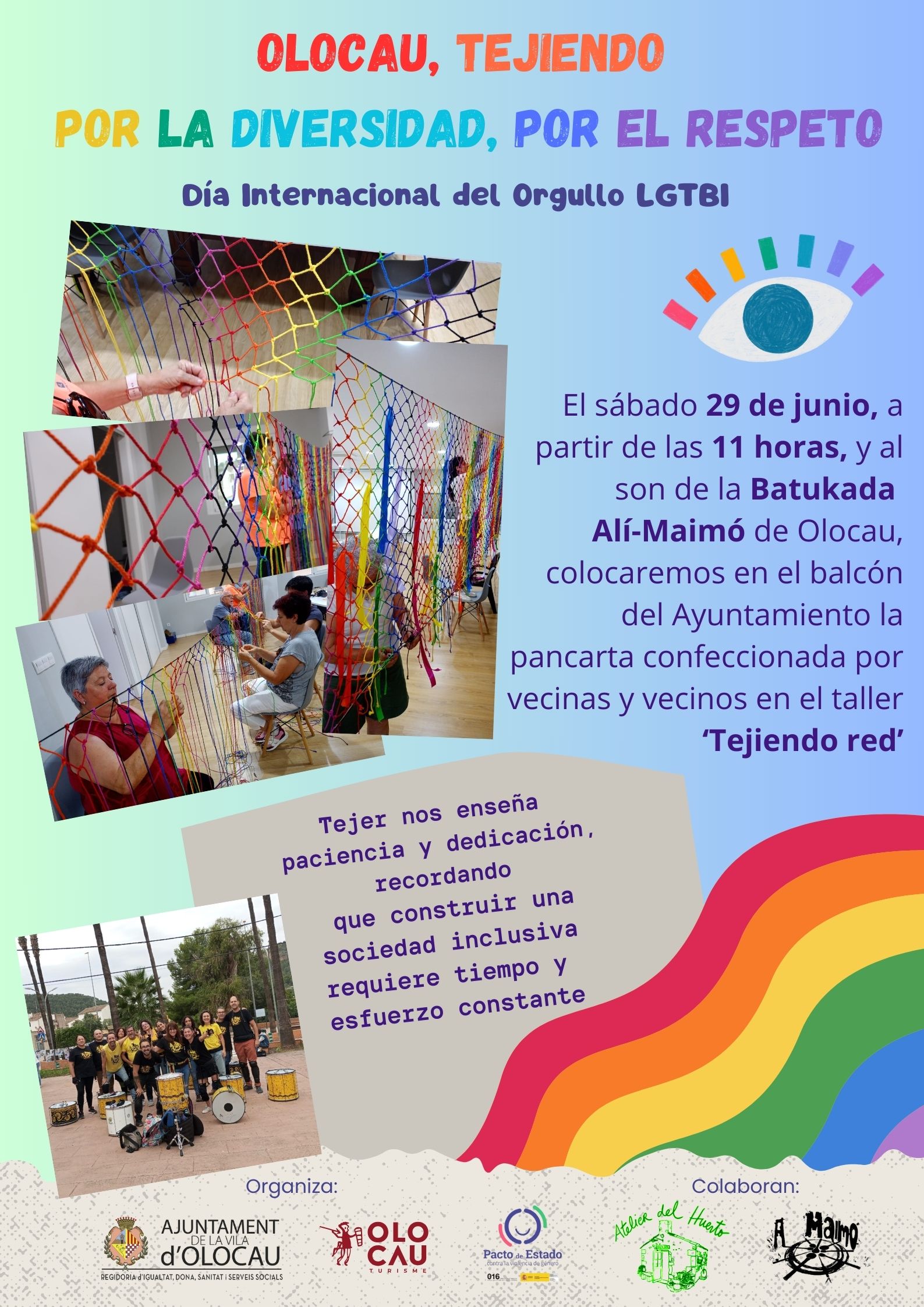 Cartel conmemoraci&oacute;n D&iacute;a Internacional del Orgullo LGTBI Olocau