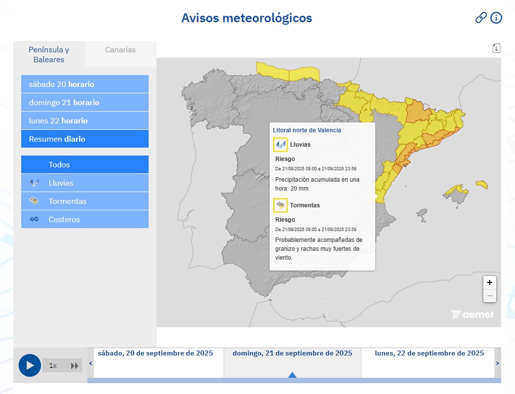AEMET 21 septiembre