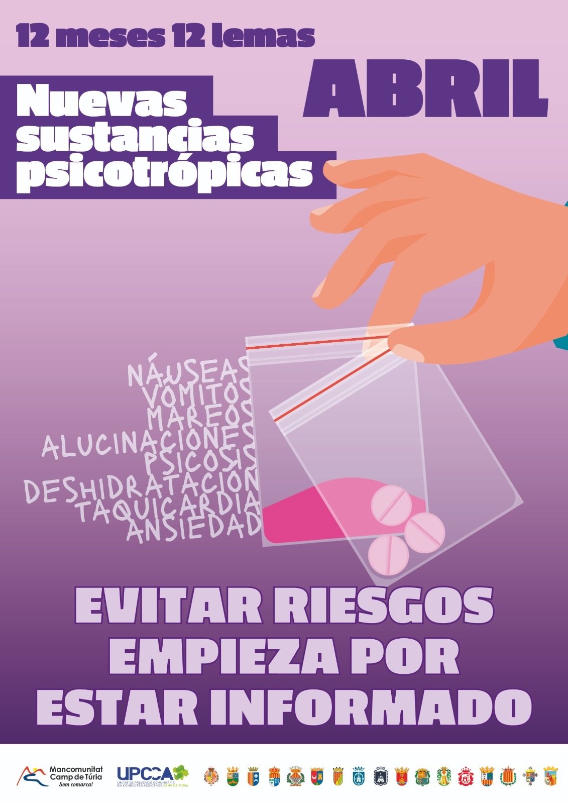 Campaña de abril de la UPCCA de la Mancomunitat Camp de Túria dentro de la iniciativa ‘12 meses, 12 lemas’