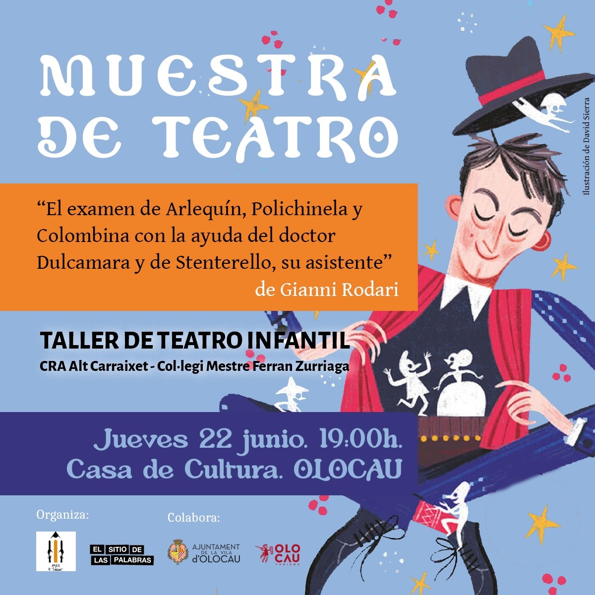 Cartel Muestra de Teatro del Taller de Teatro Infantil Olocau