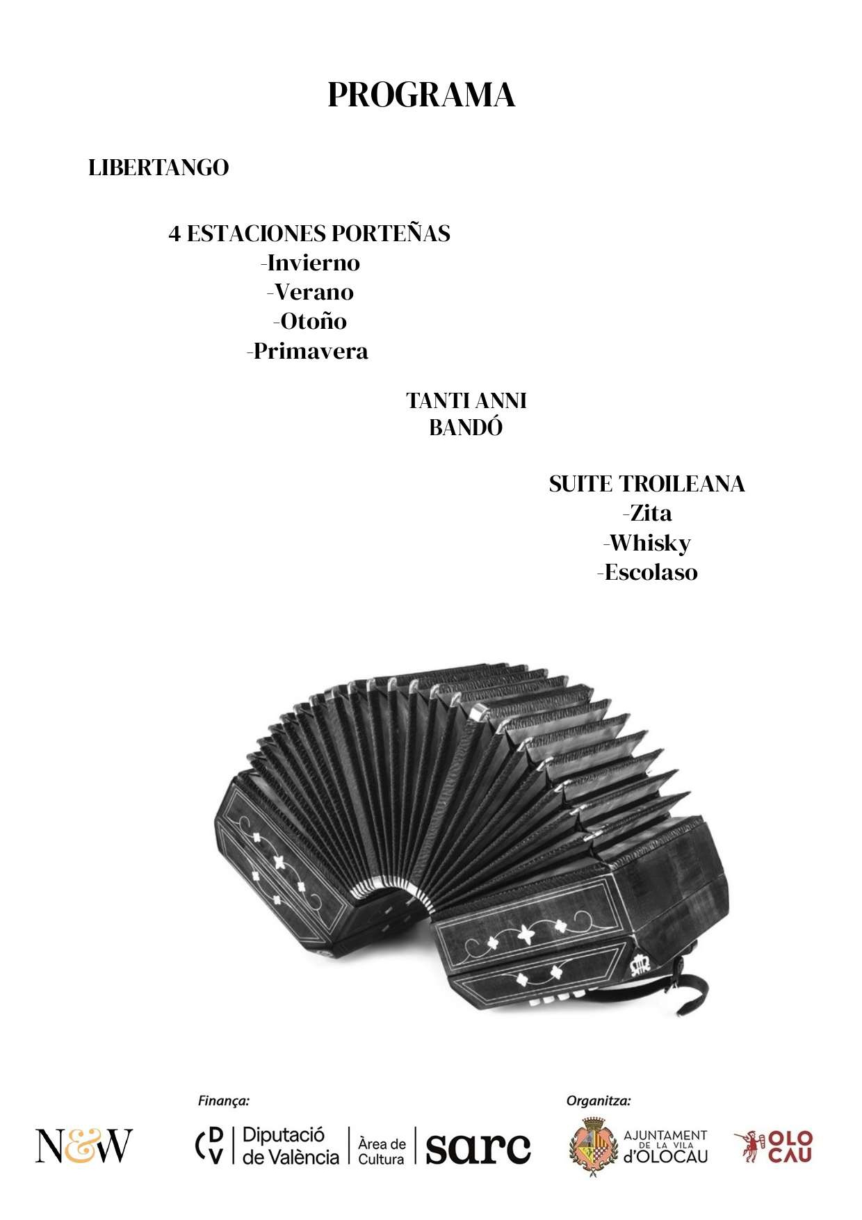 Programa Homenaje a Piazzolla Essentia Ensemble Olocau 2